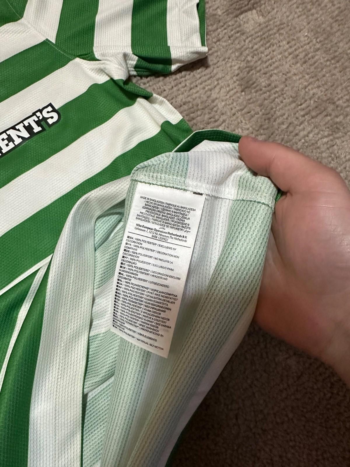 Nike CELTIC 2012/13 SHIRT ANNIVERSARY FOOTBALL SOCCER JERSEY Size US L / EU 52-54 / 3 - 5 Thumbnail
