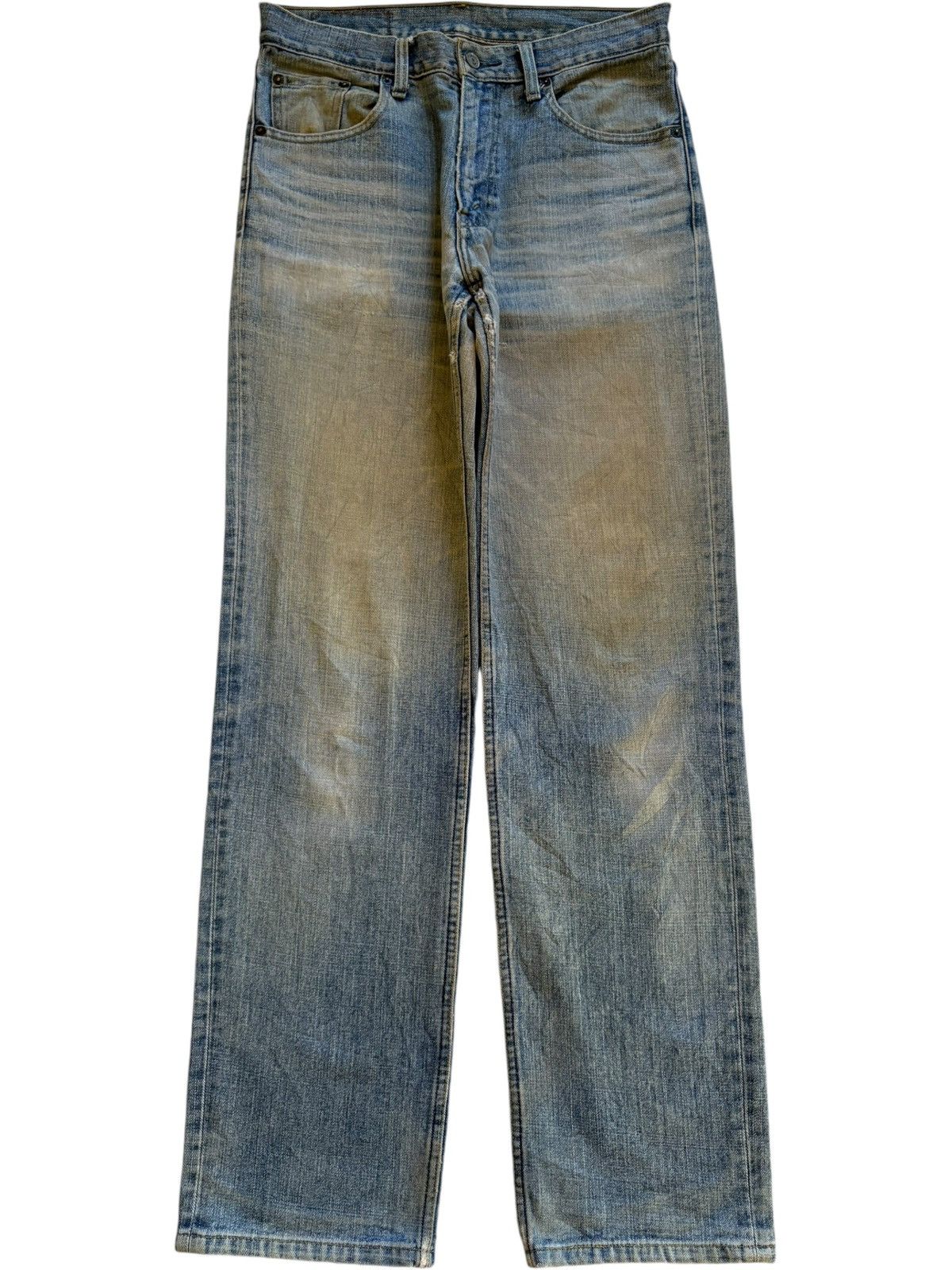 Levi's × Levi's Vintage Clothing Vintage 90s Levis 533 Mud Wash Distressed Loose Jeans Size US 31 - 1 Thumbnail