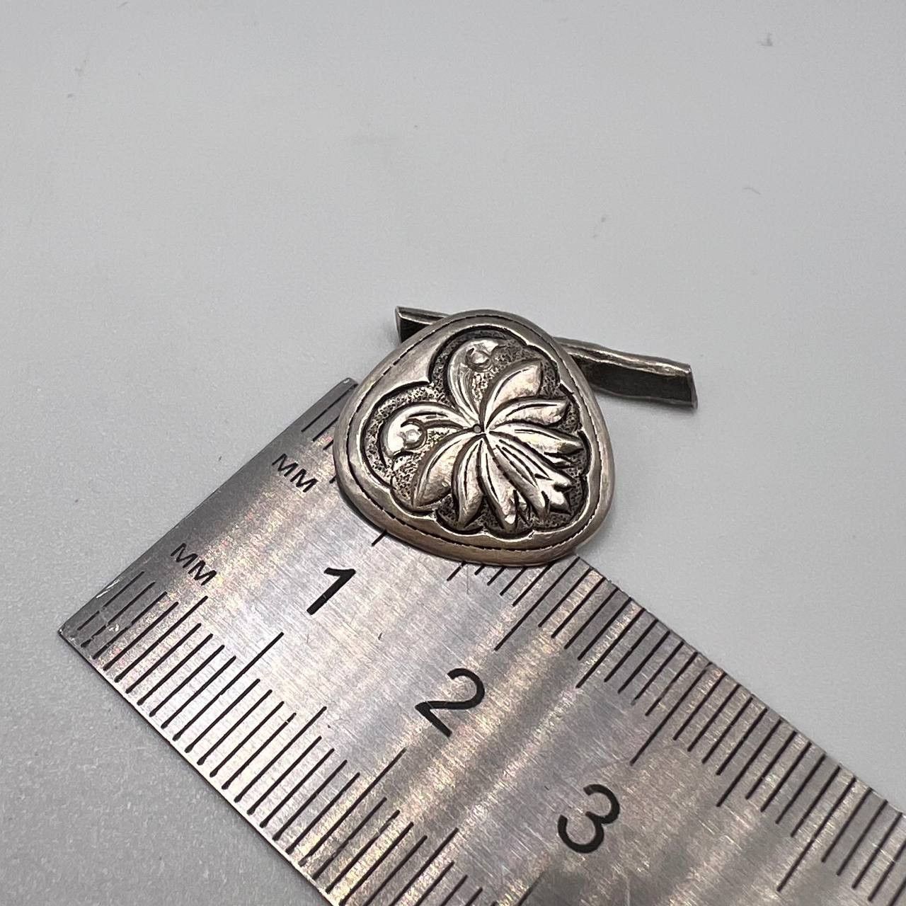 Vintage Vintage Men's Cufflinks USSR Silver 875 900 Bamboo Vietnam Size ONE SIZE - 7 Thumbnail