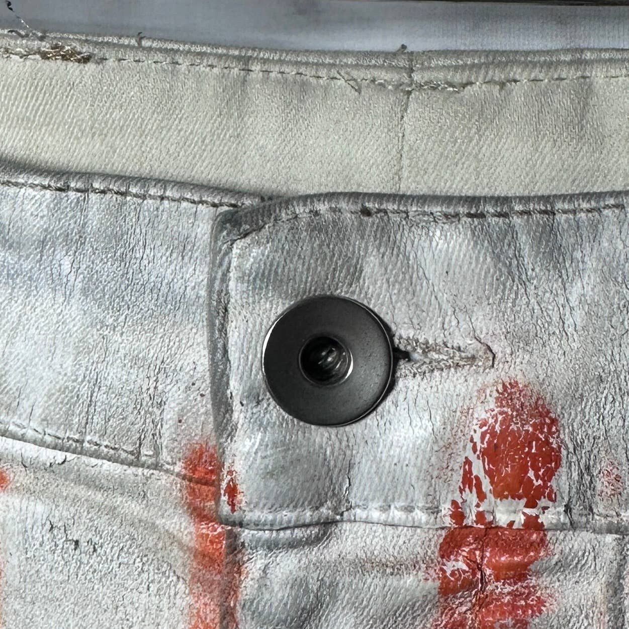 Rick Owens Drkshdw Painted Wax Nagakin Denim by Nyree Morrison Size US 31 - 7 Thumbnail