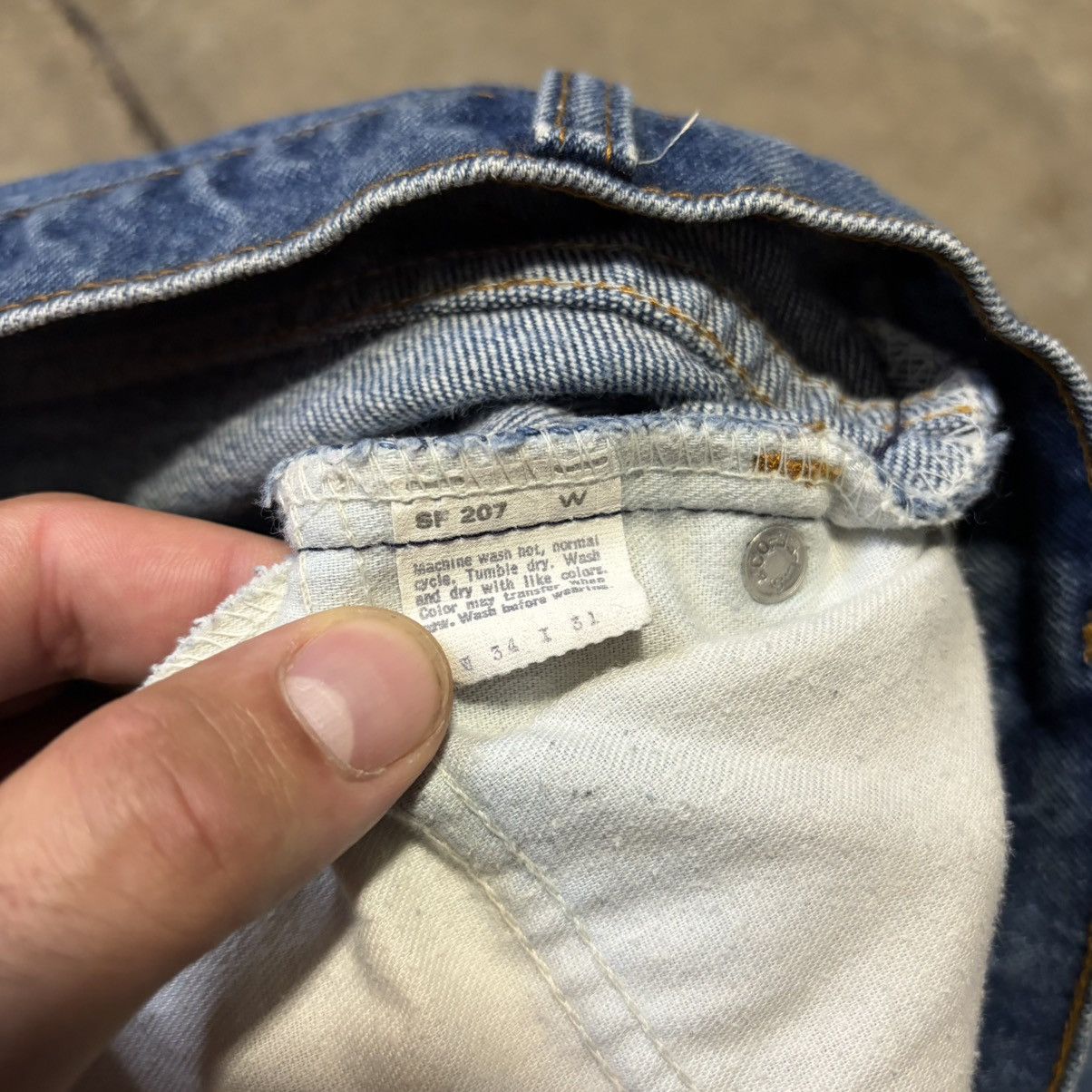 Levi's Vintage 80s Levis 517 Orange Tab Denim Jeans Bootcut USA Size US 32 / EU 48 - 16 Thumbnail