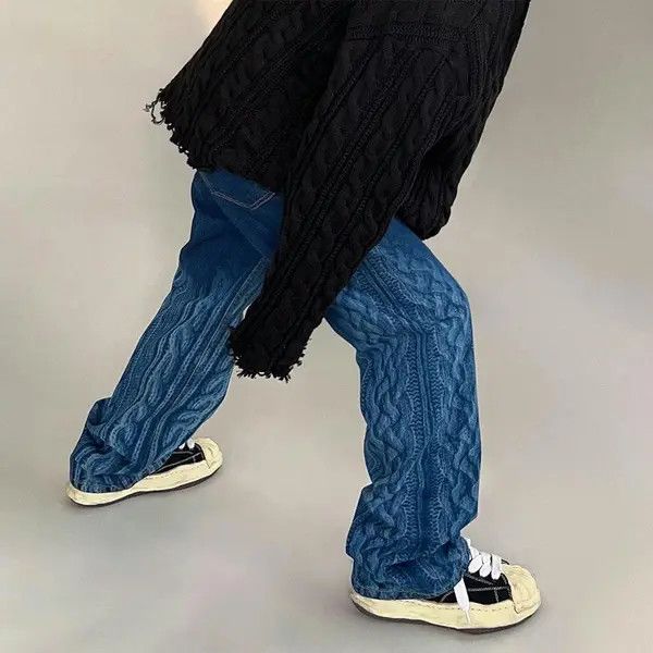 VIBE Embroidered Blue Denim Jeans Size US 28 / EU 44 - 3 Thumbnail