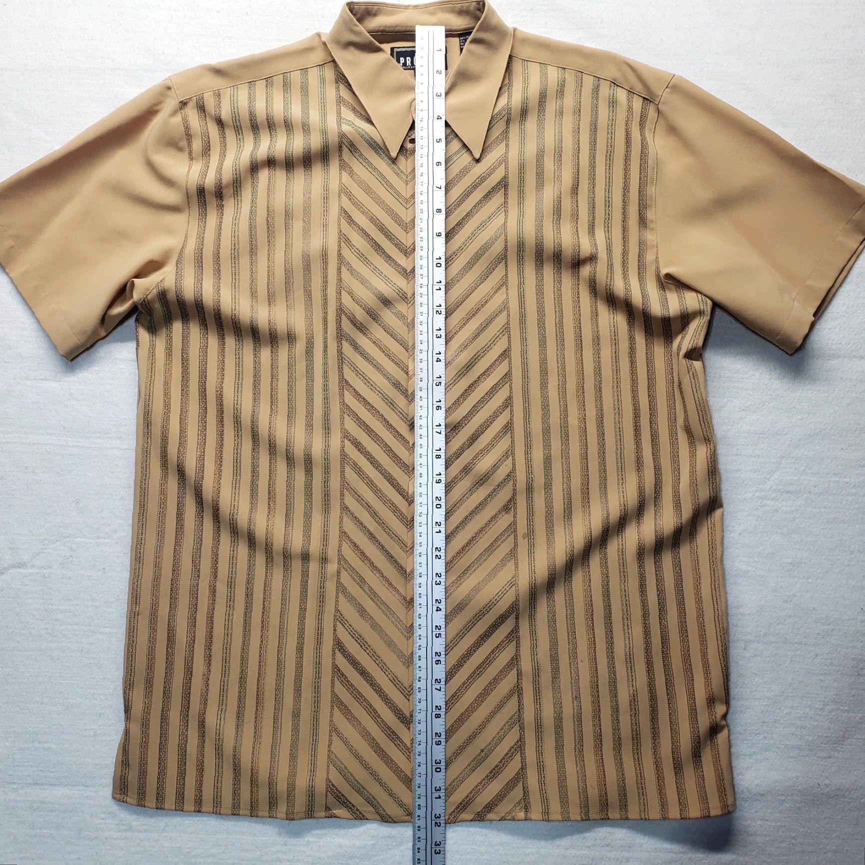 Vintage Pronti Shirt Collared Button-Up Relaxed Adult Men L Brown Polyester Knit Button Up Casual Top Size US L / EU 52-54 / 3 - 6 Thumbnail