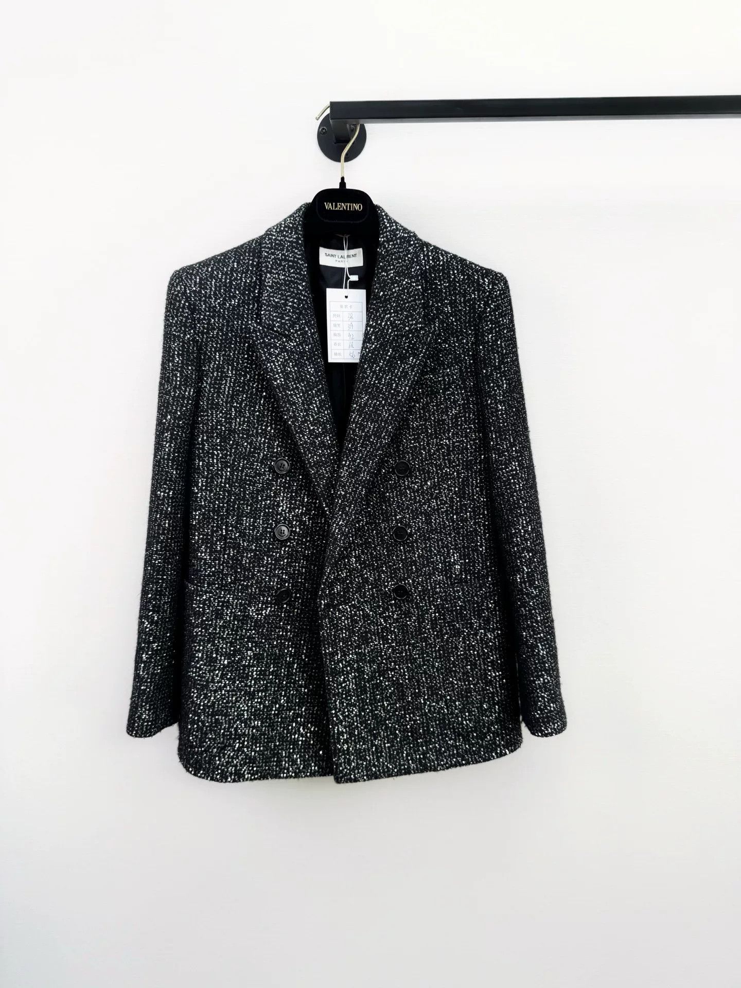 Saint Laurent Paris Saint Laurent SLP Sequined Blazer Size S / US 4 / IT 40 - 1 Thumbnail