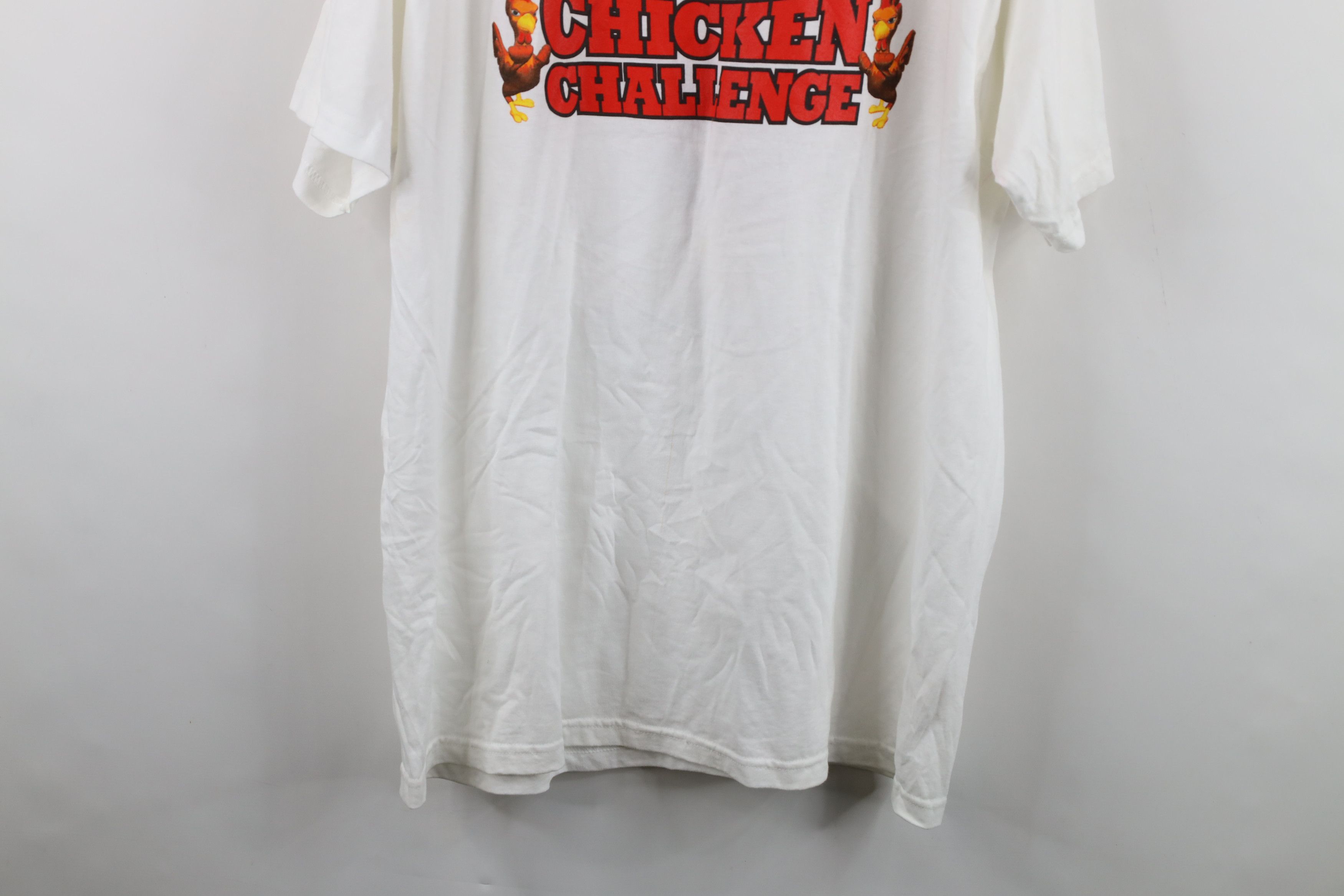 Vintage Vintage Pollo Loco Champion Chicken Challenge T-Shirt White Size US XL / EU 56 / 4 - 12 Thumbnail