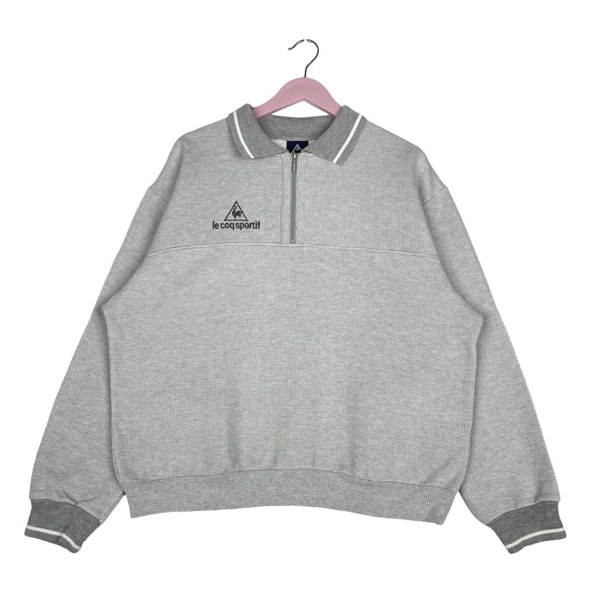 Le Coq Sportif Le Coq Sportif Sweatshirt Half Zip Pullover Jumper Size US L / EU 52-54 / 3 - 1 Thumbnail