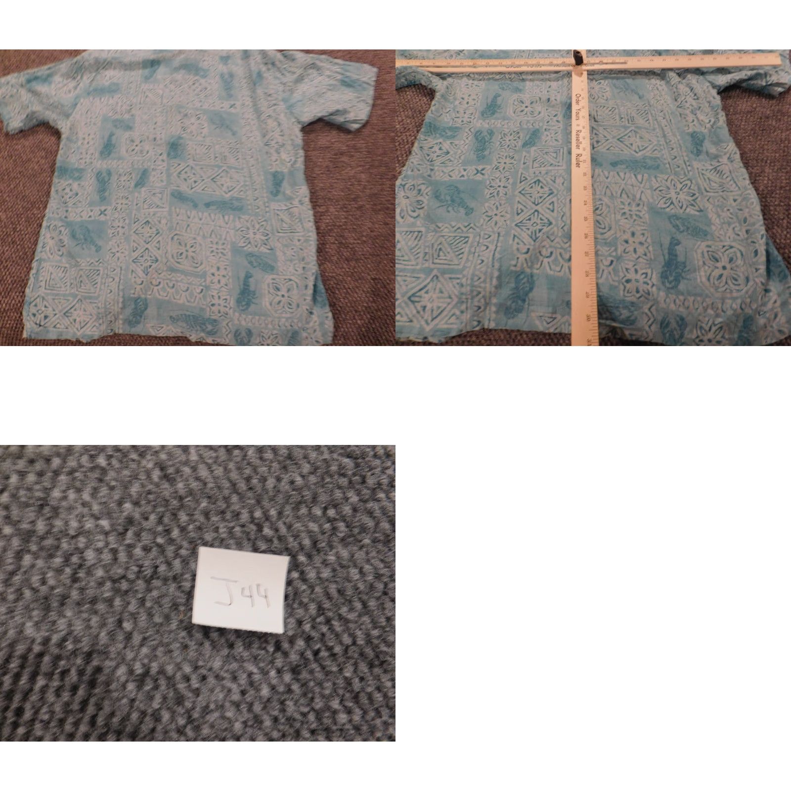 Vintage Campia Moda Mens Shirt Button-Up Blue Rayon Casual Short Sleeve Floral Hawaiian Collar Down Modern Size US M / EU 48-50 / 2 - 8 Thumbnail