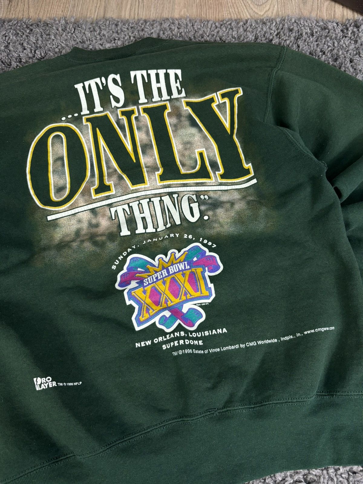 NFL × Vintage 90s NFL Sweatshirt Vince Lombardi Pro Player Super Bowl Size US M / EU 48-50 / 2 - 7 Thumbnail