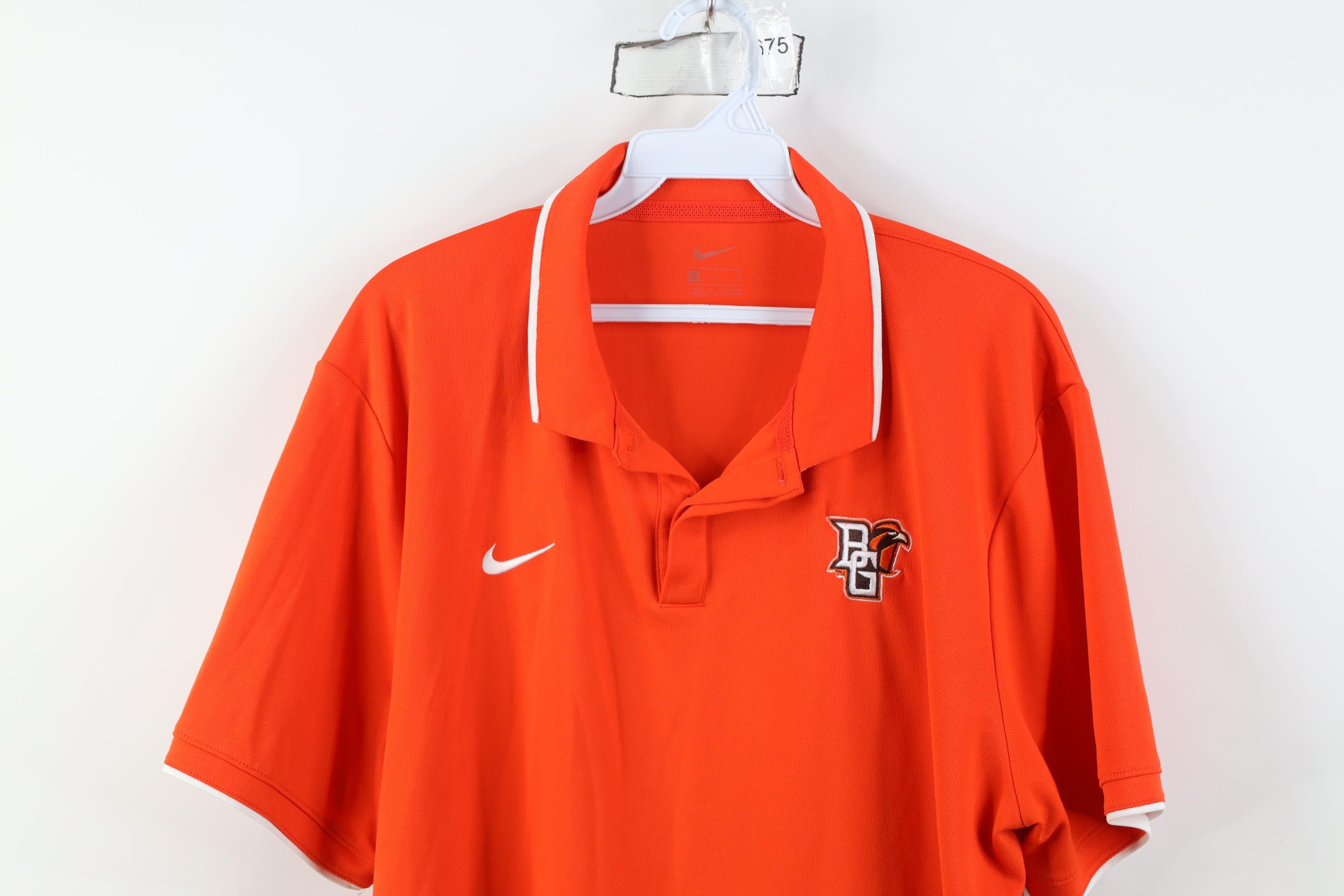 Nike Nike Bowling Green State University Football Polo Orange Size US XL / EU 56 / 4 - 2 Thumbnail