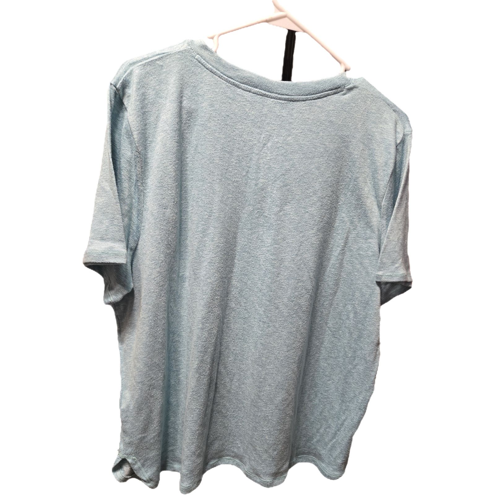 Croft & Barrow Croft & Barrow XXL Light Blue Marl V-Neck Pocket Tee Soft Size XXL / US 16-18 / IT 52-54 - 6 Thumbnail