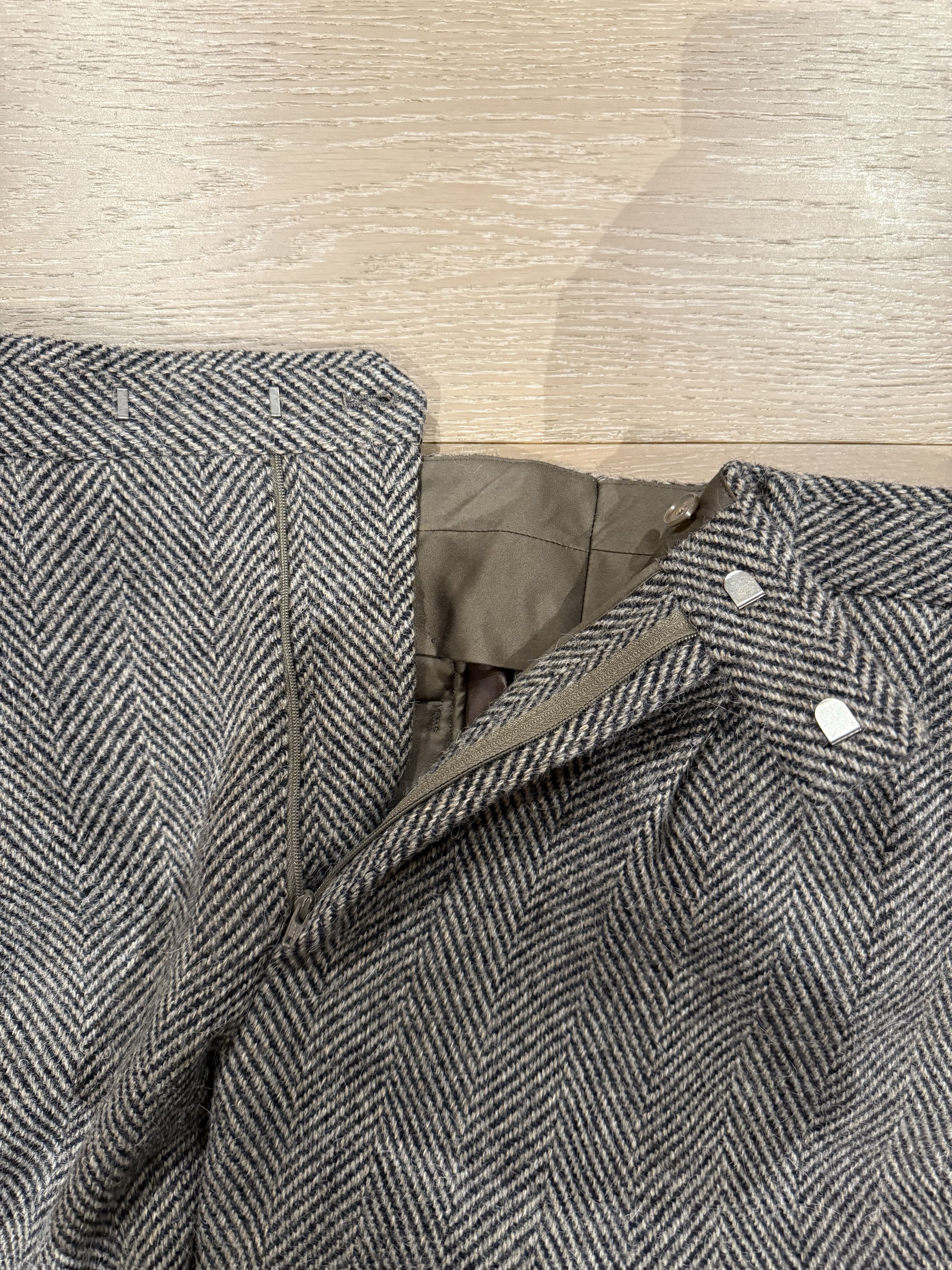 Auralee 💚 Auralee Alpaca Shetland Wool Tweed Slacks NEW Size US 34 / EU 50 - 10 Thumbnail