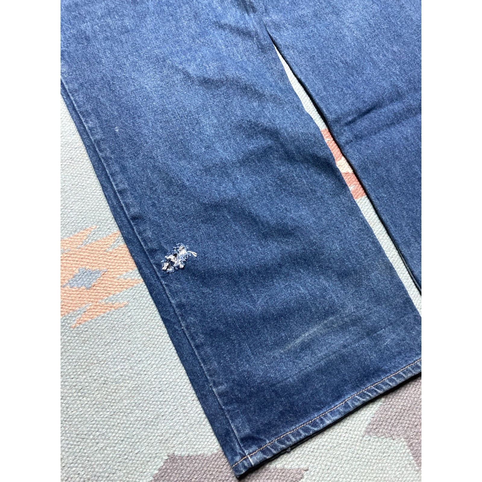 Tommy Hilfiger VINTAGE Tommy Hilfiger Jeans Men 38x32 Blue Wide-Leg Hip Hop Skater Baggy Y2K Size US 38 / EU 54 - 2 Thumbnail