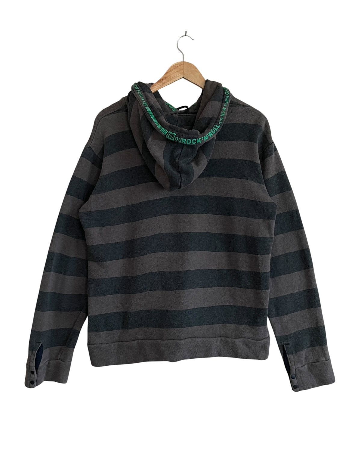PPFM Vintage Japanese Brand PPFM Striped Hoodie 2000s Size US L / EU 52-54 / 3 - 2 Thumbnail