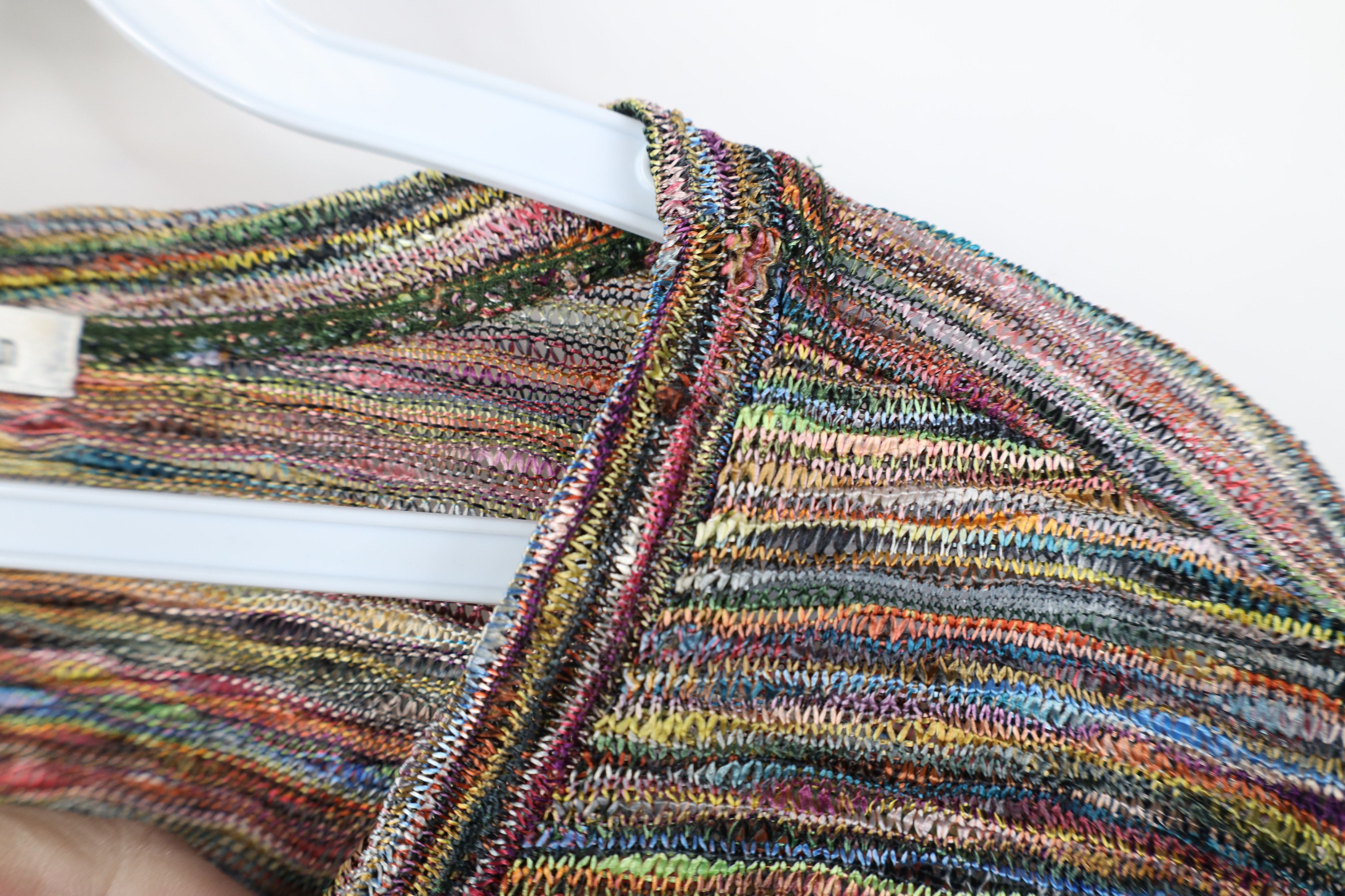 Vintage Vintage Y2K Streetwear Rainbow Striped Knit Sweater Bella Size XL / US 12-14 / IT 48-50 - 7 Thumbnail