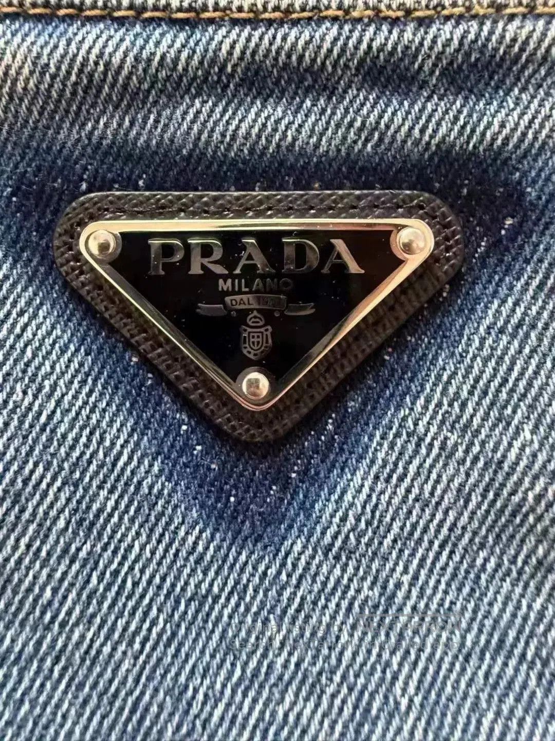 Prada Prada Triangle Logo Blue Jeans Size 5. Size US 34 / EU 50 - 3 Thumbnail