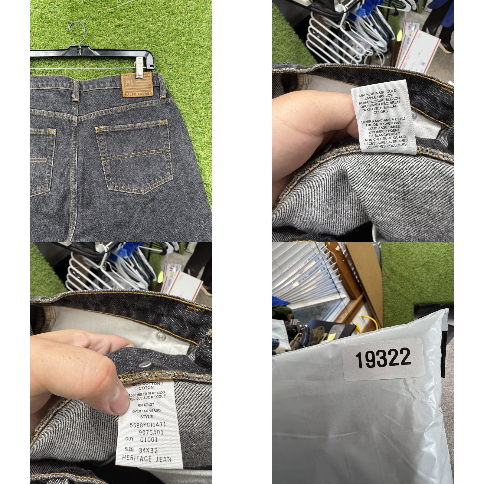 Polo Ralph Lauren RALPH LAUREN VINTAGE Jeans 34x32 Straight Leg Denim Y2K Americana Blue Mens Size US S / EU 44-46 / 1 - 8 Thumbnail