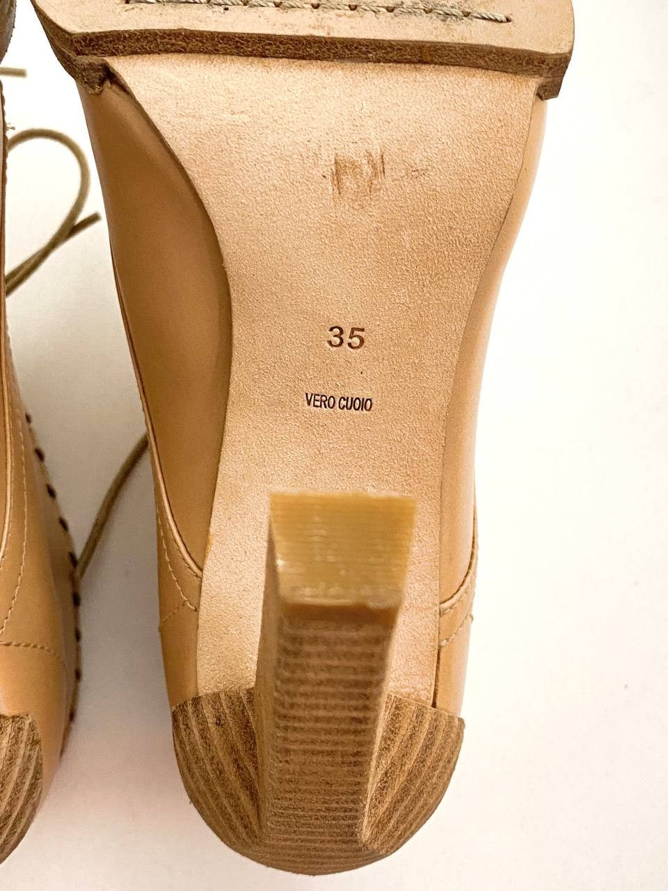 Alexander Wang Alexander Wang Sofi Lace Up Leather Tan Ankle Boots Shoes Size US 5 / IT 35 - 11 Thumbnail