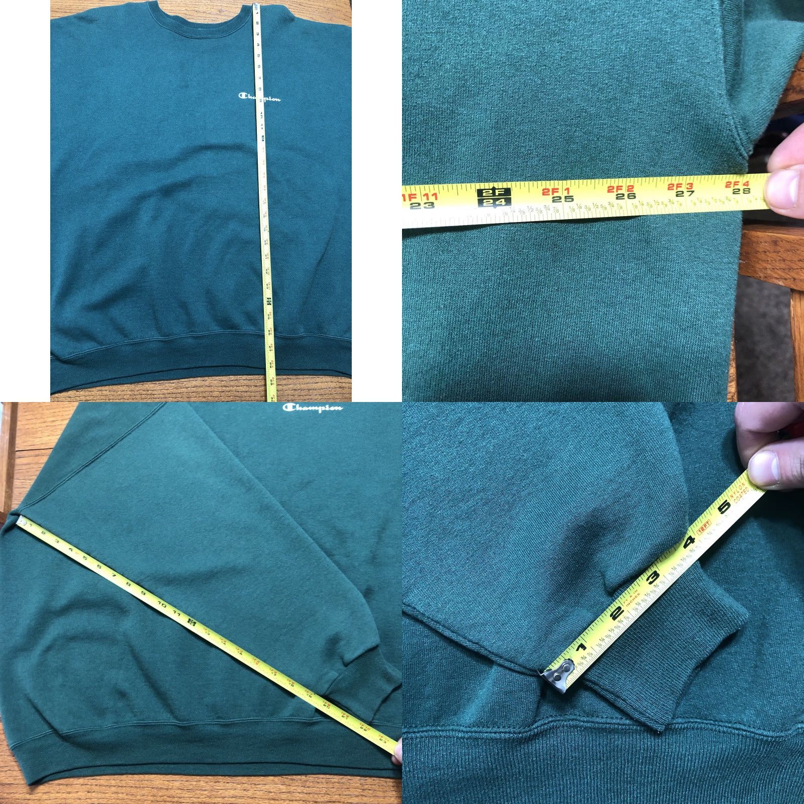Champion VINTAGE Champion Sweatshirt Crewneck Green Embroidered Logo Men’s XXL Unisex Adults 2XL Size US XXL / EU 58 / 5 - 8 Thumbnail