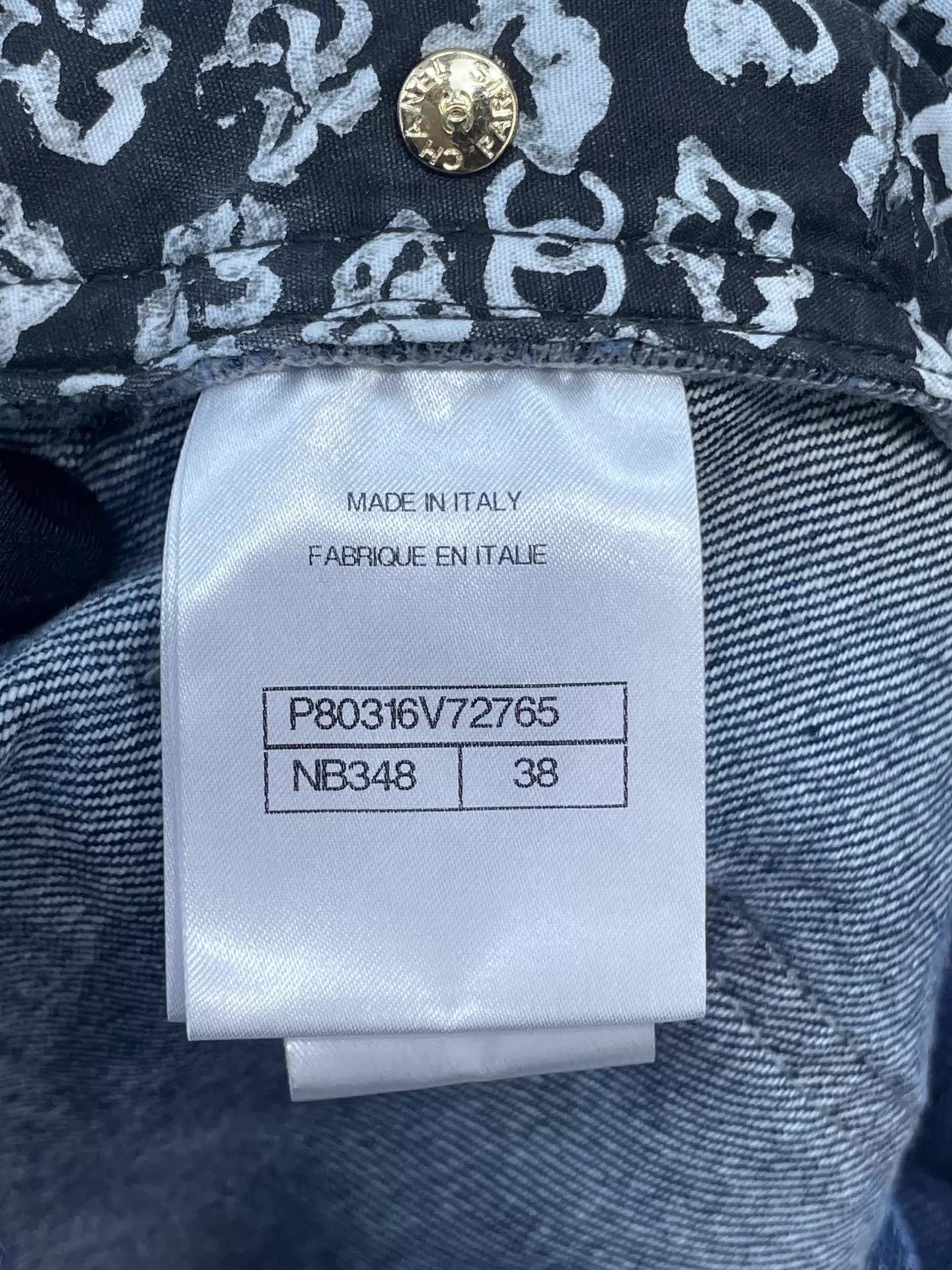 Chanel Chanel 25B Jeans 38 (98 New, Tags) Authentic Size 27" / US 4 / IT 40 - 6 Thumbnail