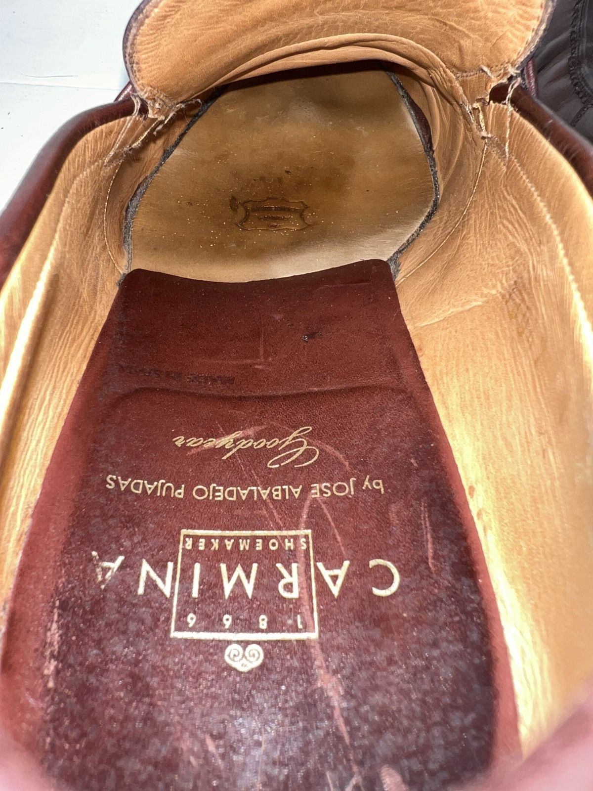 Carmina Carmina Burgundy Penny Loafer Split Toe Shoes Rubber Sole Size US 8 / EU 41 - 11 Thumbnail