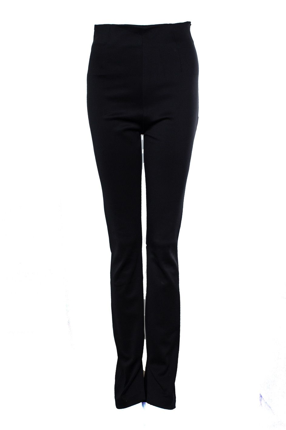 Rohe black shiny pantalon with splits