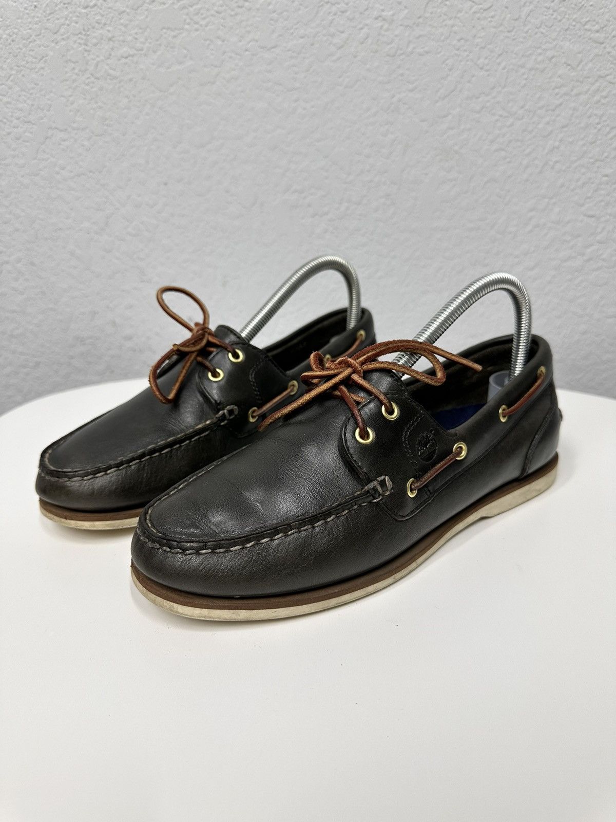 Timberland Vintage Loafers Timberland Shoes Leather Brown Guidi AS 98 Size US 8 / EU 41 - 6 Thumbnail