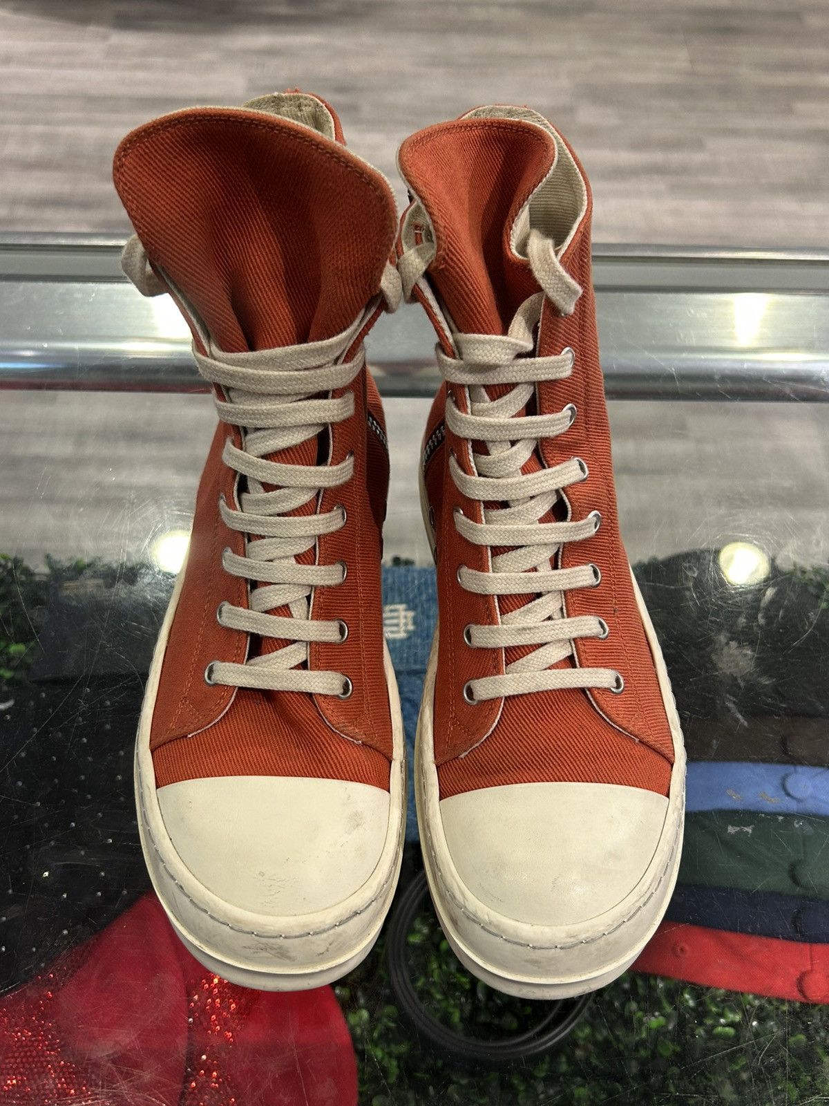 Rick Owens Rick Owens DRKSHDW Fogachine Cotton Denim High Size US 5 / EU 37 - 1 Thumbnail