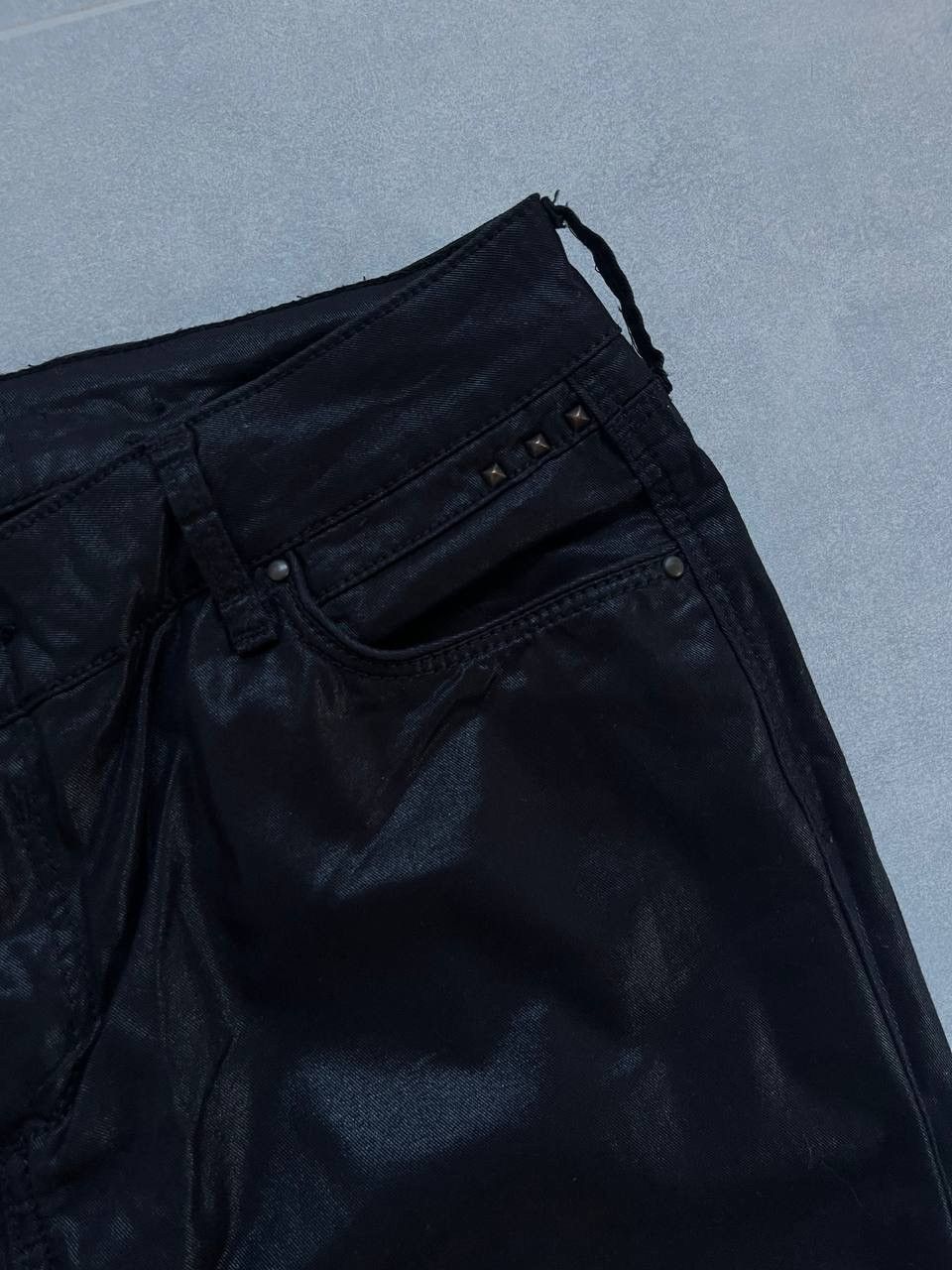 Vintage Vintage Waxed Low Waisted Skinny Jeans Size US 30 / EU 46 - 5 Thumbnail