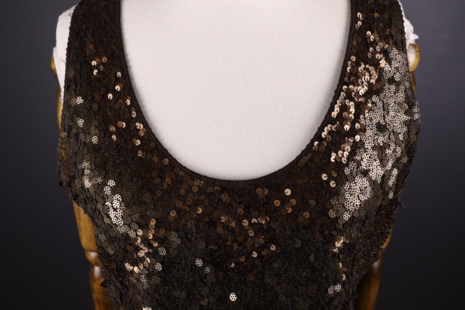 Polo Ralph Lauren Laurel by Escada Brown Tank Top Shirt I 48 / USA 12 / GB 16 Size M / US 6-8 / IT 42-44 - 5 Thumbnail