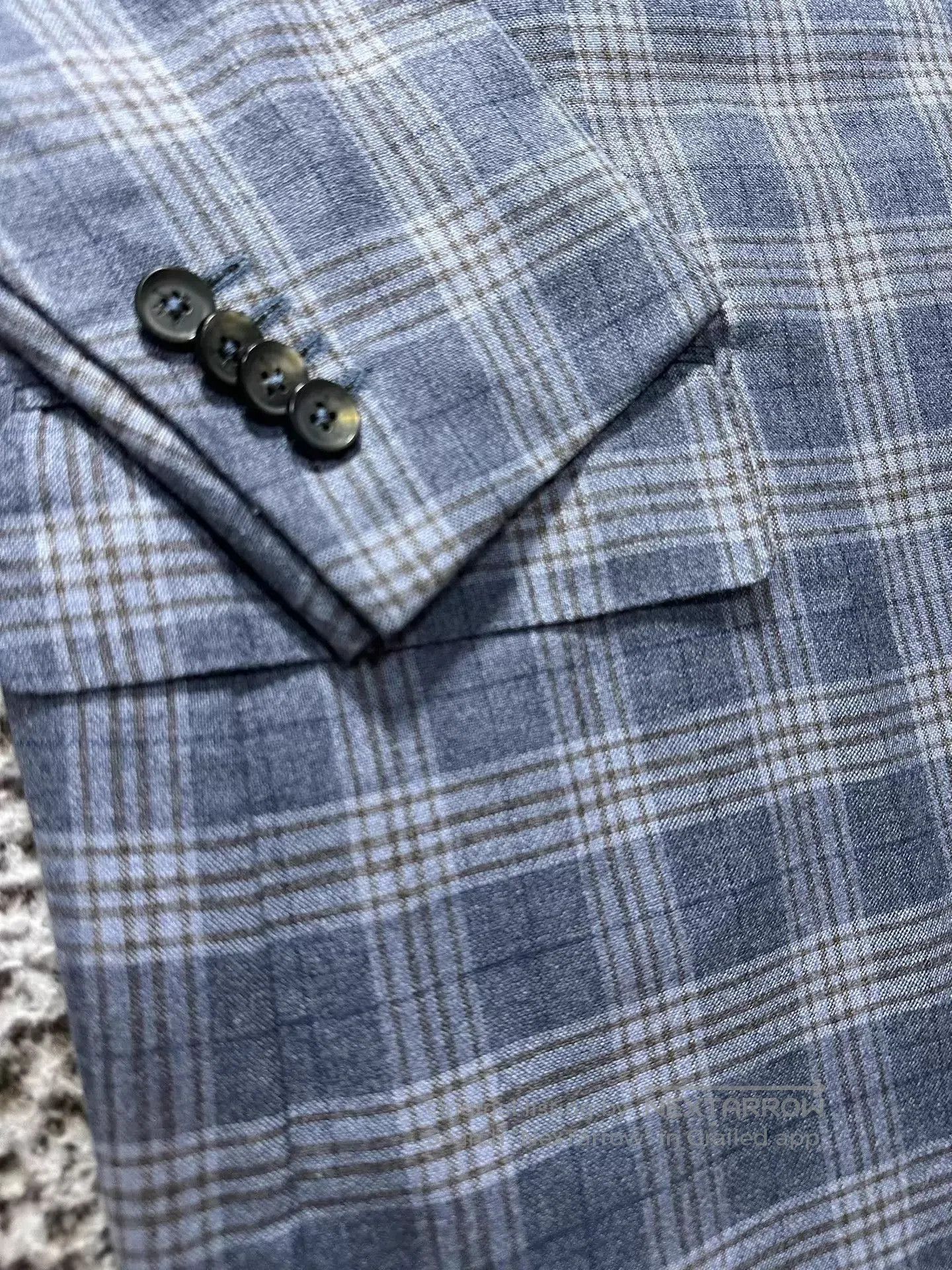 Isaia Blue Plaid Light Jacket - Size L. Size US L / EU 52-54 / 3 - 3 Thumbnail