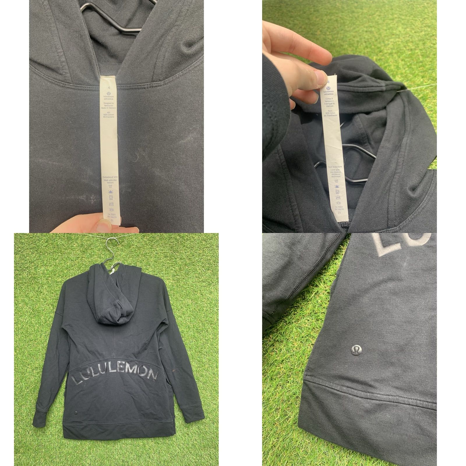 Lululemon Lululemon Hoodie Womens 4 Black Long Sleeve Side Split Sweater Cut Above Gym Size S / US 4 / IT 40 - 9 Thumbnail