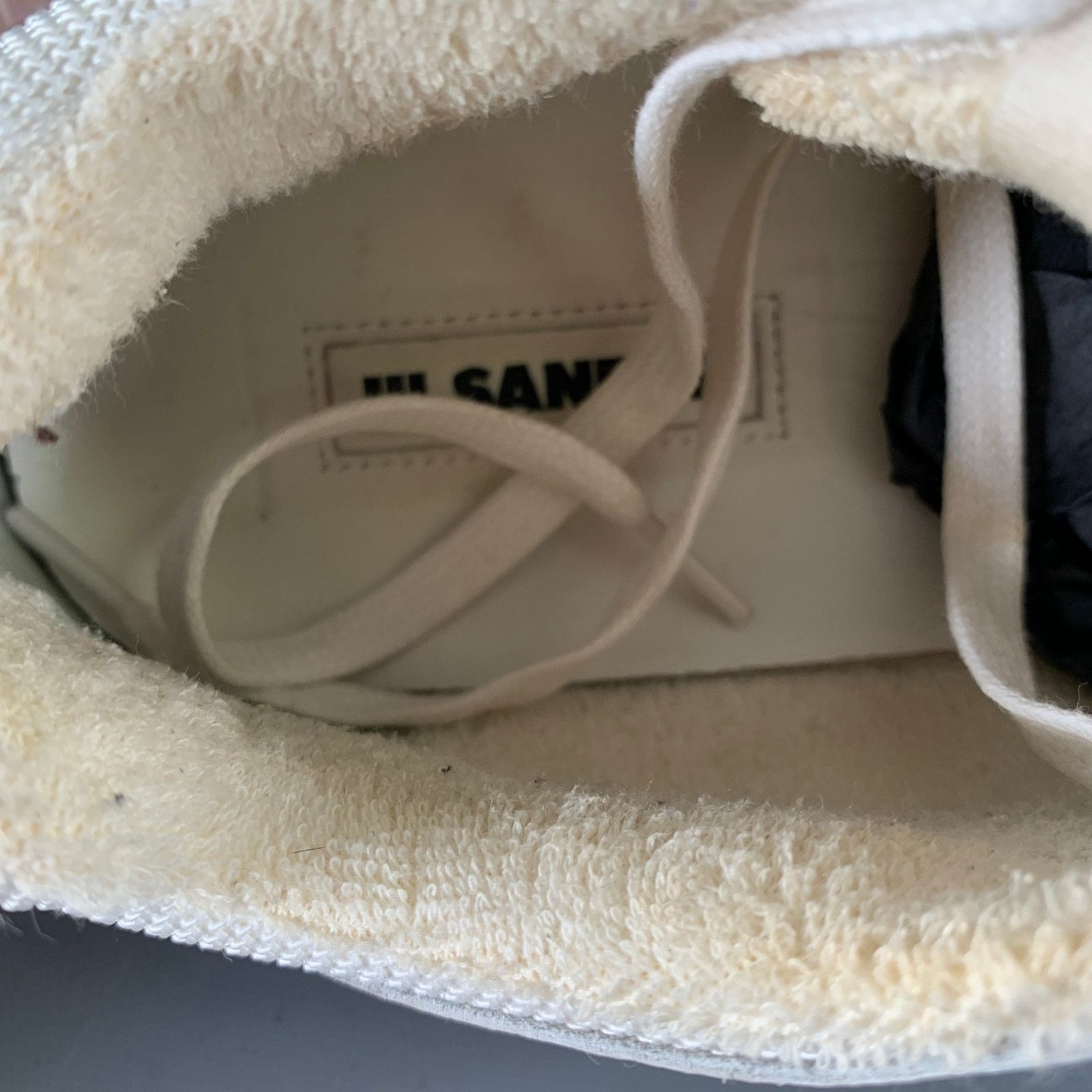 Jil Sander JIL SANDER Size 8 White Leather Lace Up Sneakers Size US 8 / EU 41 - 8 Thumbnail