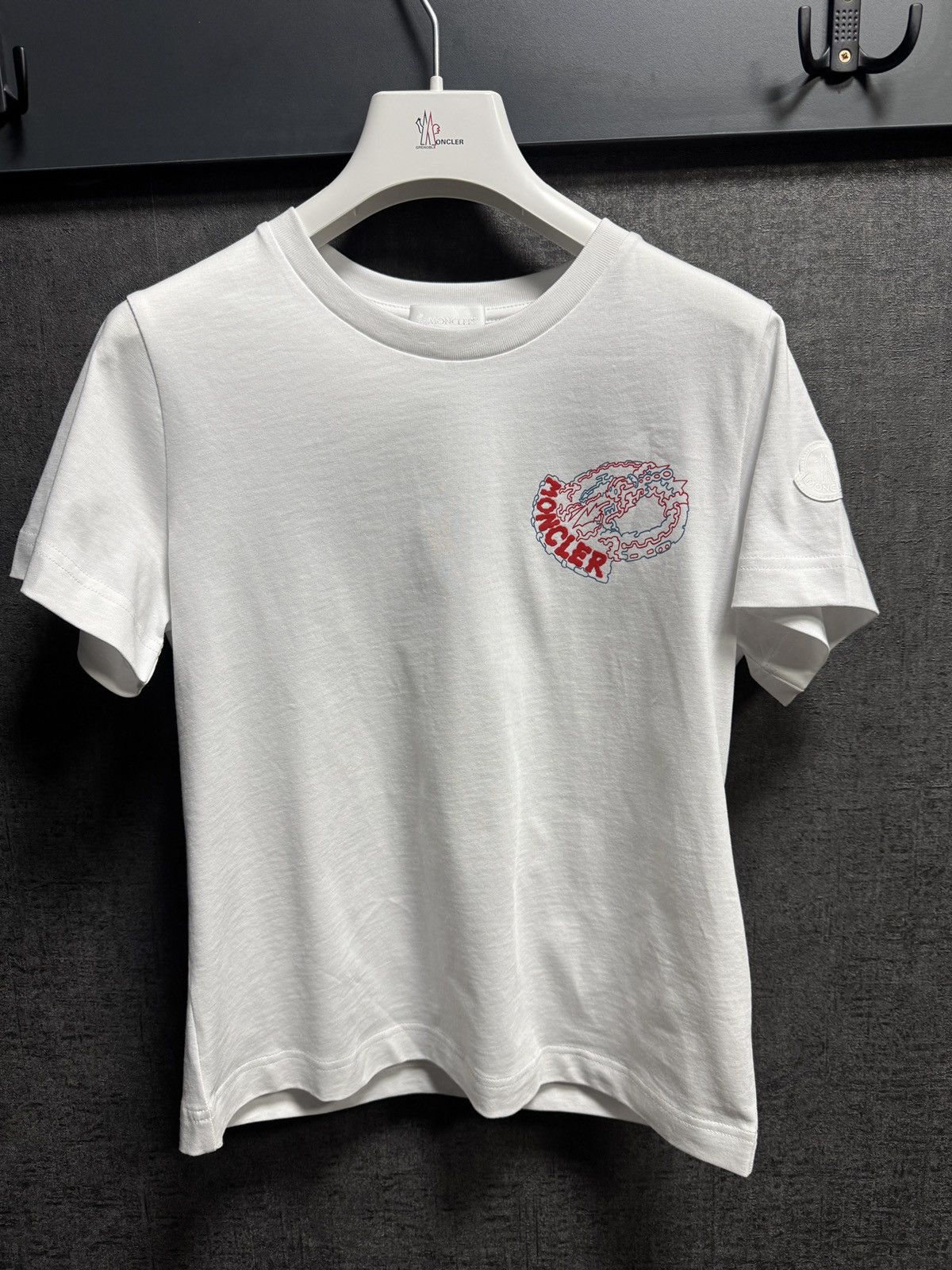 Moncler Moncler SS T-shirt Logo Size S / US 4 / IT 40 - 1 Thumbnail