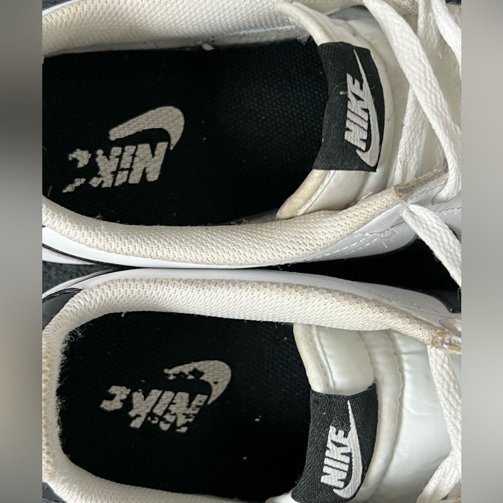 Nike Nike Classic Cortez Leather White Black Women's Sneakers Size US 8.5 / IT 38.5 - 7 Thumbnail