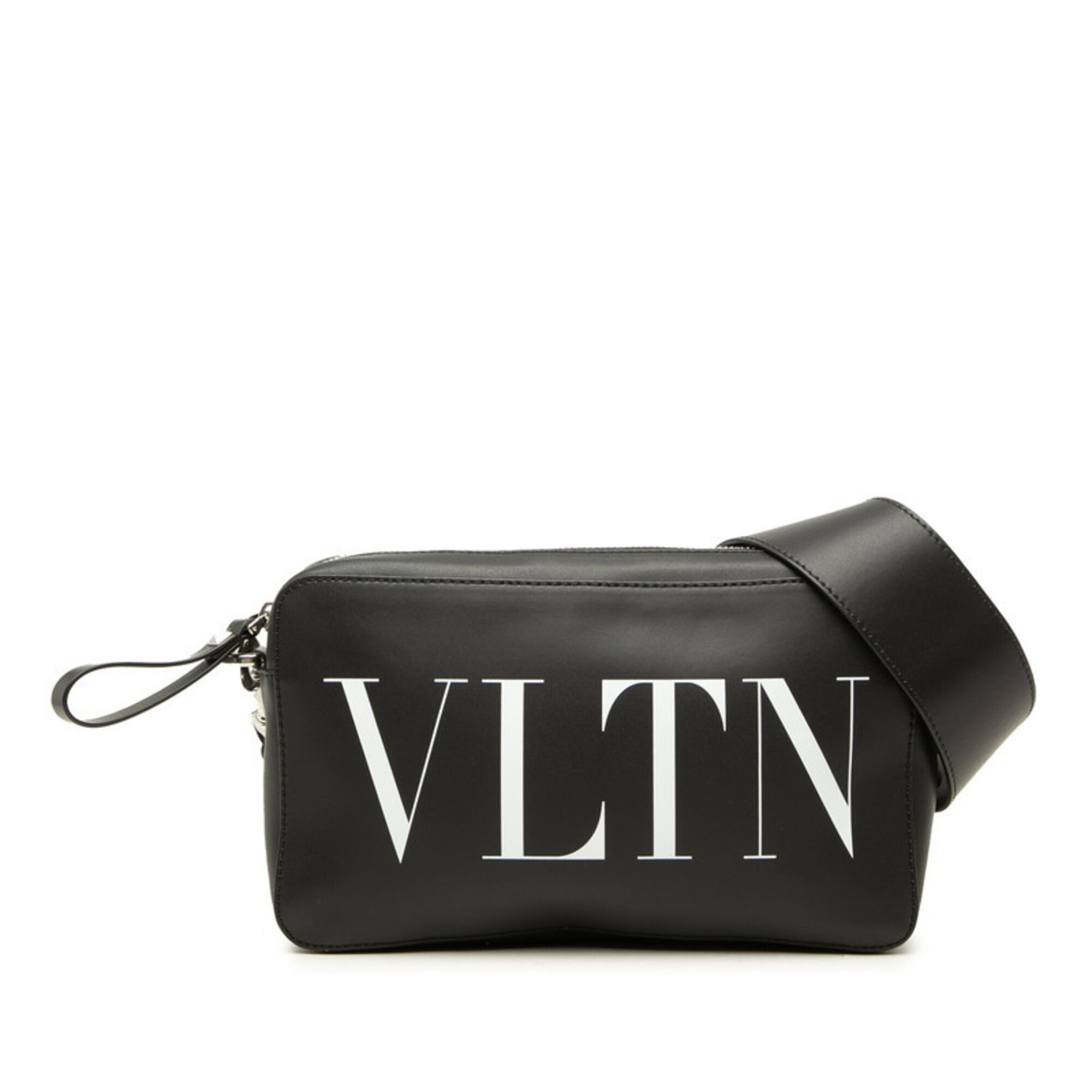 Valentino Valentino Rockstud VLTN Logo Crossbody Shoulder Bag/Clutch Bag 2-Way Black Leather Women's VALENTINO Size ONE SIZE - 1 Thumbnail