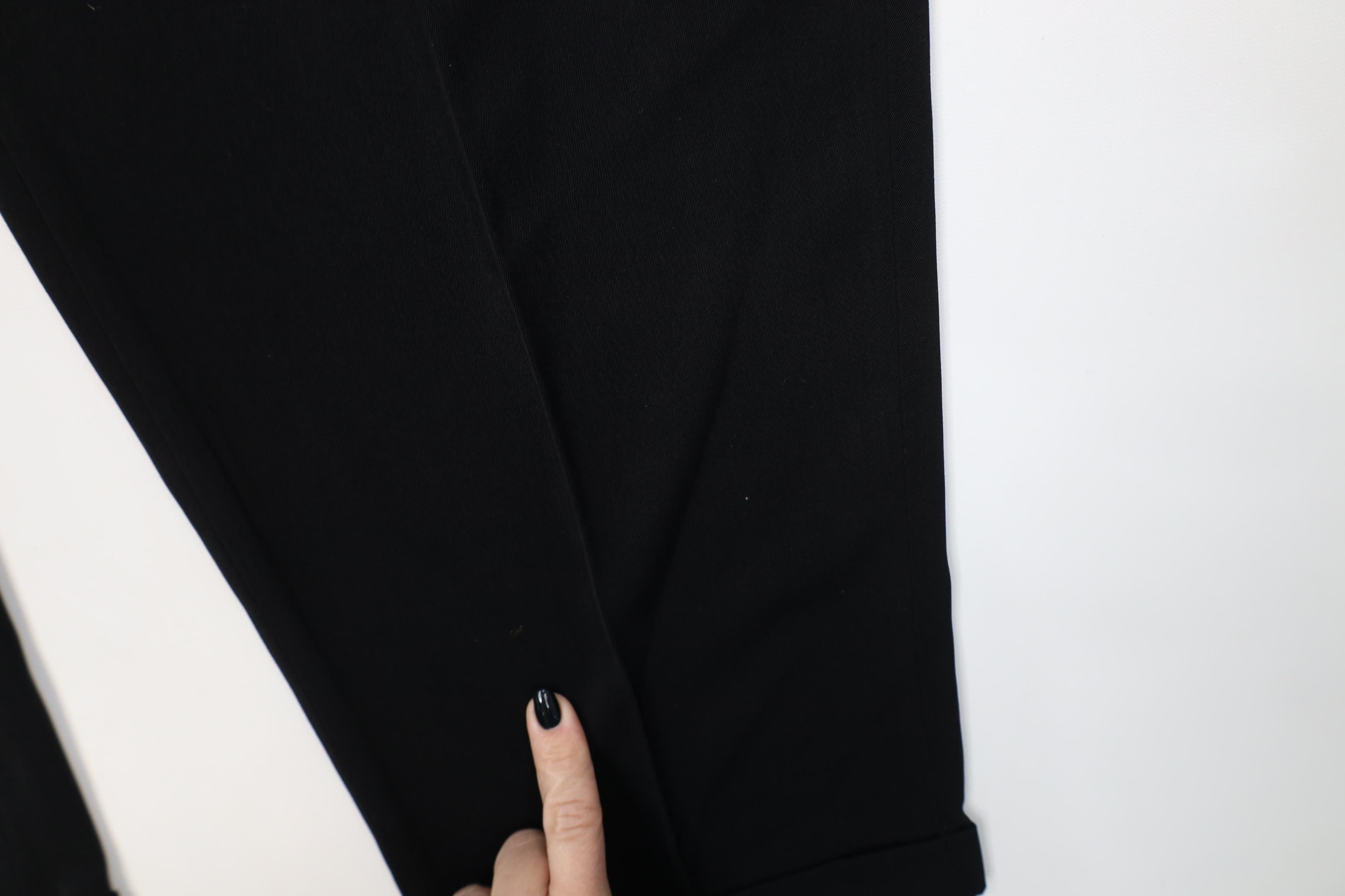 Vintage Deadstock Vintage 90s Streetwear Wide Leg Chino Pants Black Size US 34 / EU 50 - 5 Thumbnail