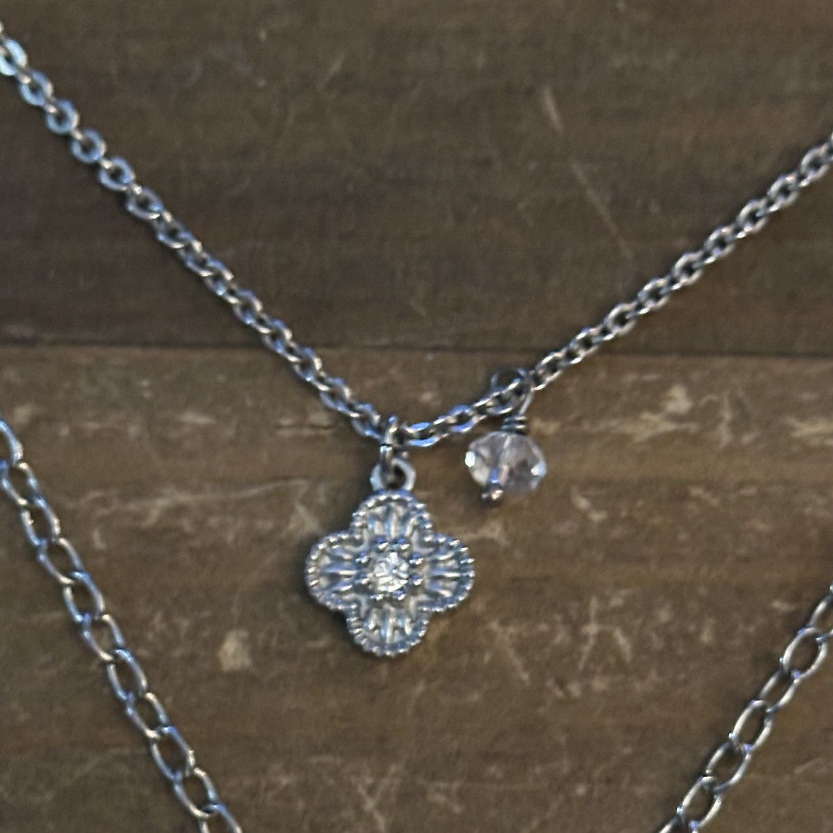 Other Silver tone layered pendant necklace Size ONE SIZE - 3 Thumbnail