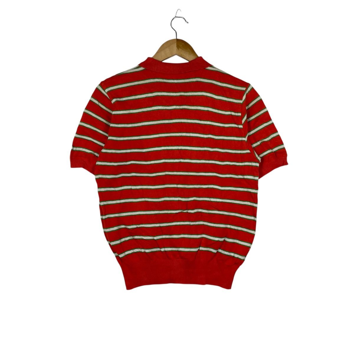 Vintage Vintage 80s Lancetti Sport Stripe Knitwear Polo Jumper Size US M / EU 48-50 / 2 - 6 Thumbnail