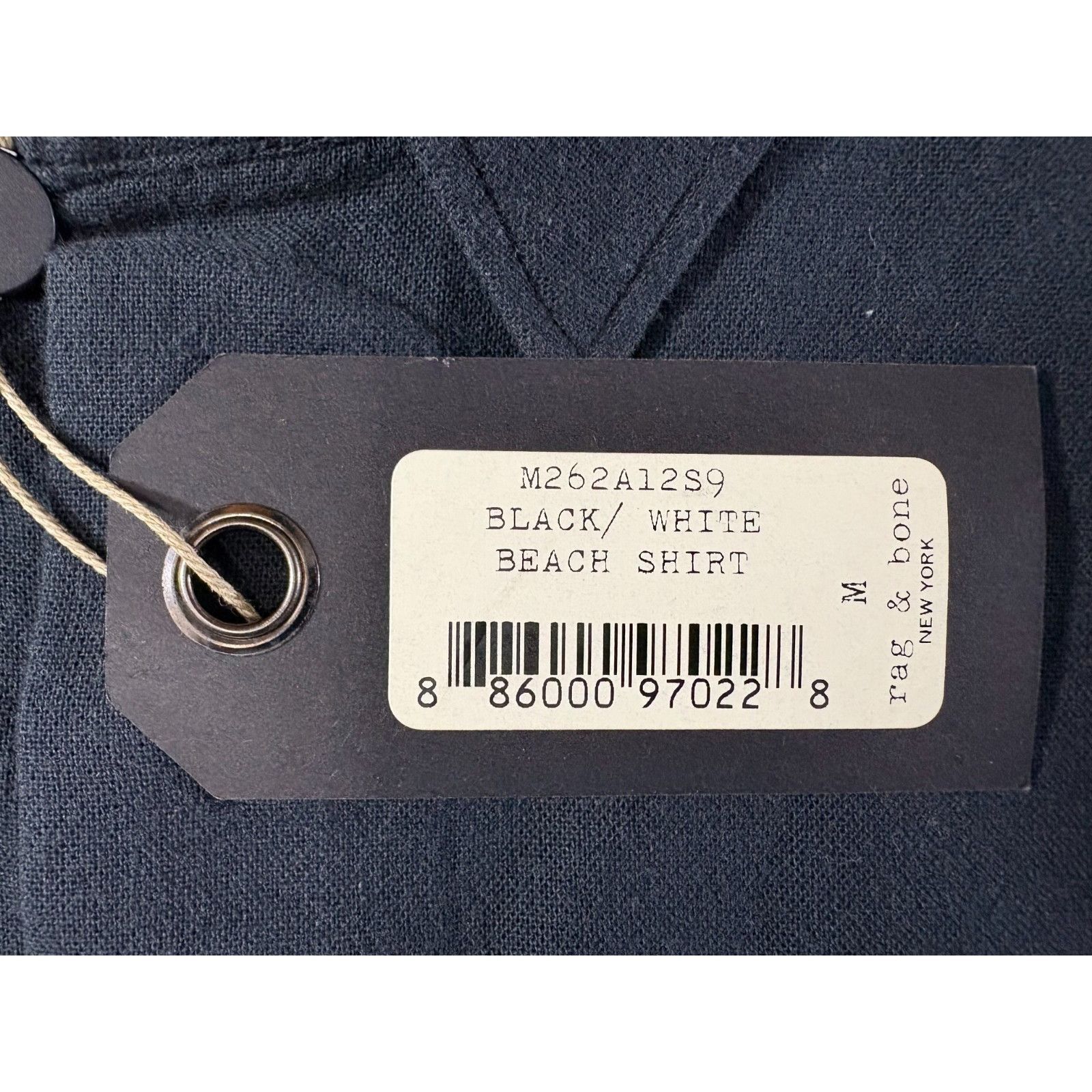Rag & Bone RAG & BONE beach Shirt size M color Black white NWT Size US M / EU 48-50 / 2 - 4 Thumbnail