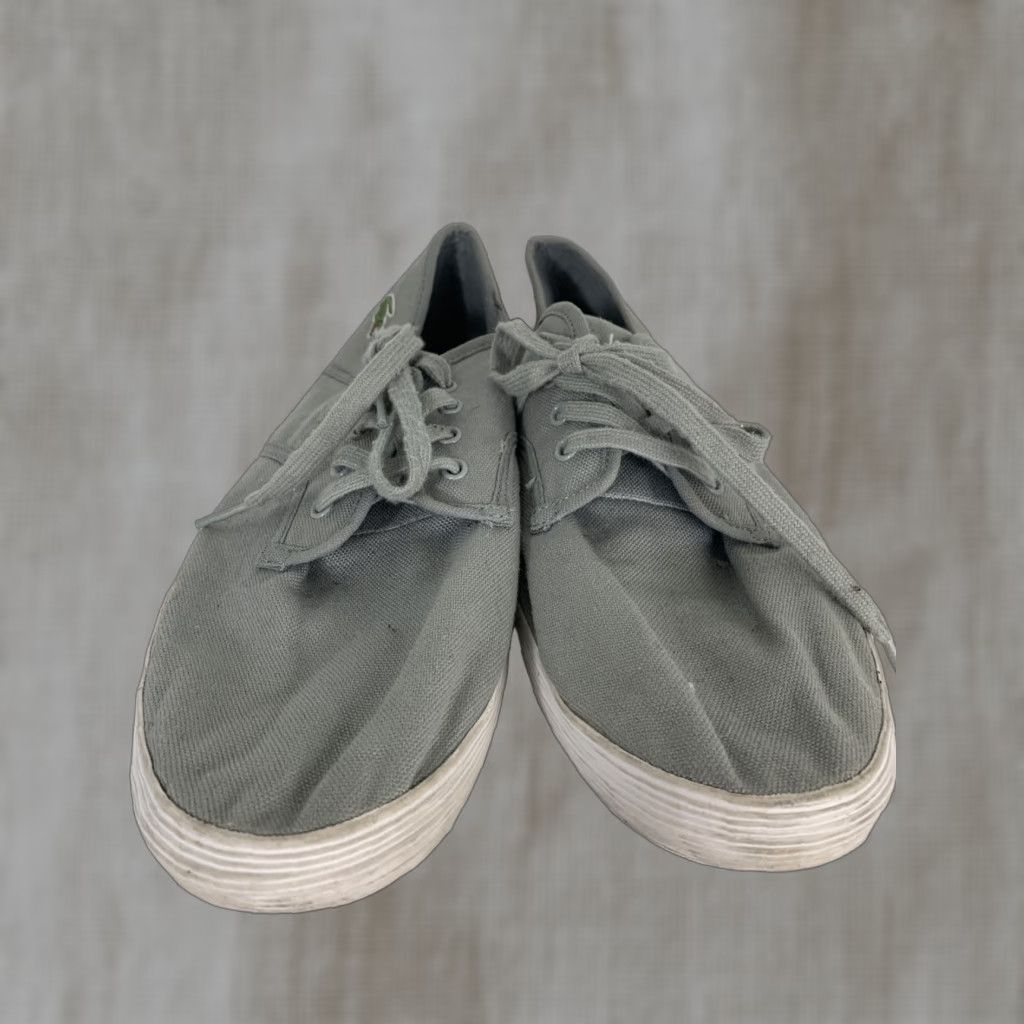 Lacoste Lacoste Andover Par Trainers Shoes Low Top Men Canvas Grey Blue 12 US 11 UK EUR 46 Size US L / EU 52-54 / 3 - 1 Thumbnail