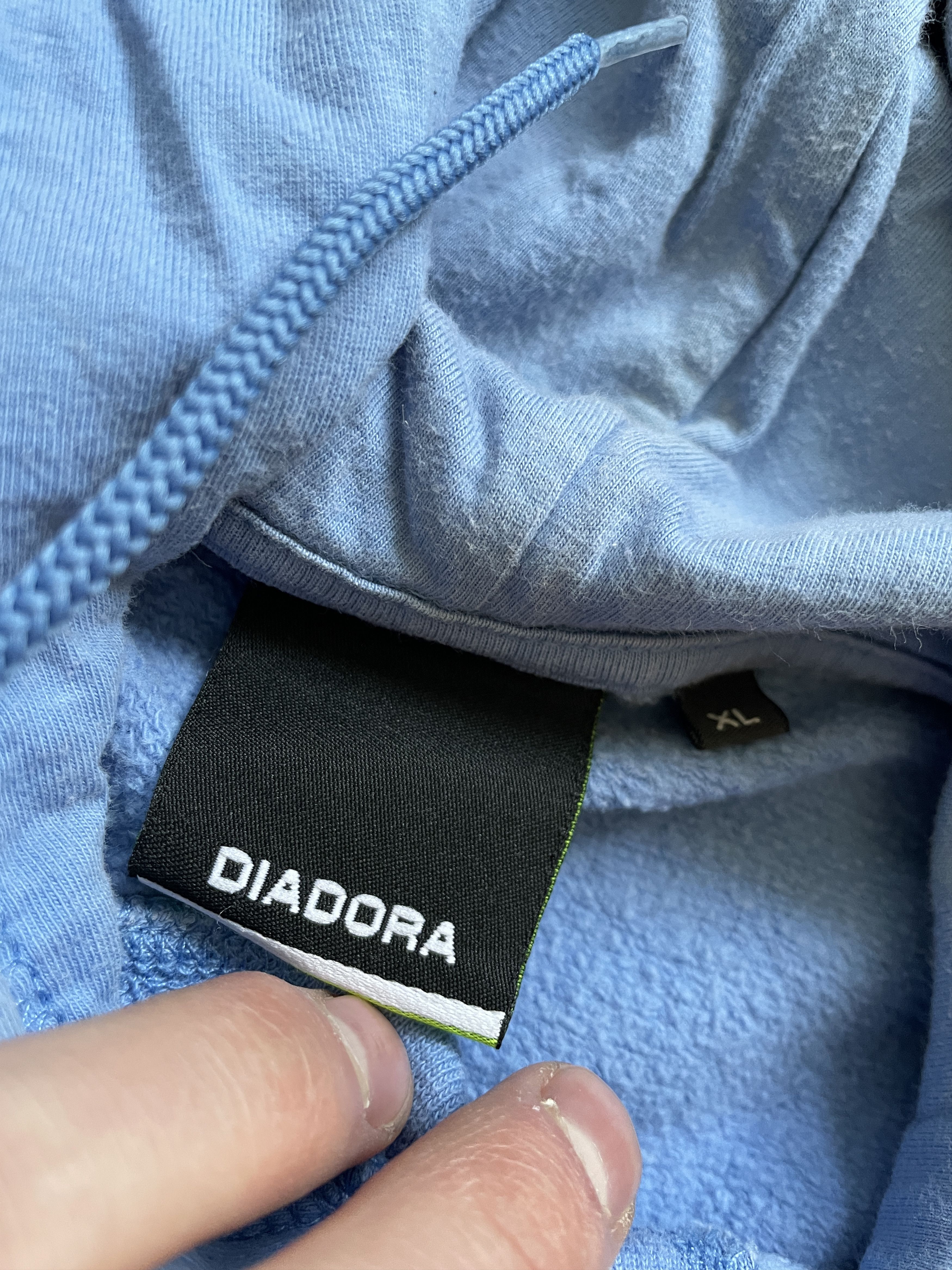 Diadora DIADORA BABY BLUE SSC NAPOLI SOCCER BLOKECORE HOODIE Size US XL / EU 56 / 4 - 3 Thumbnail