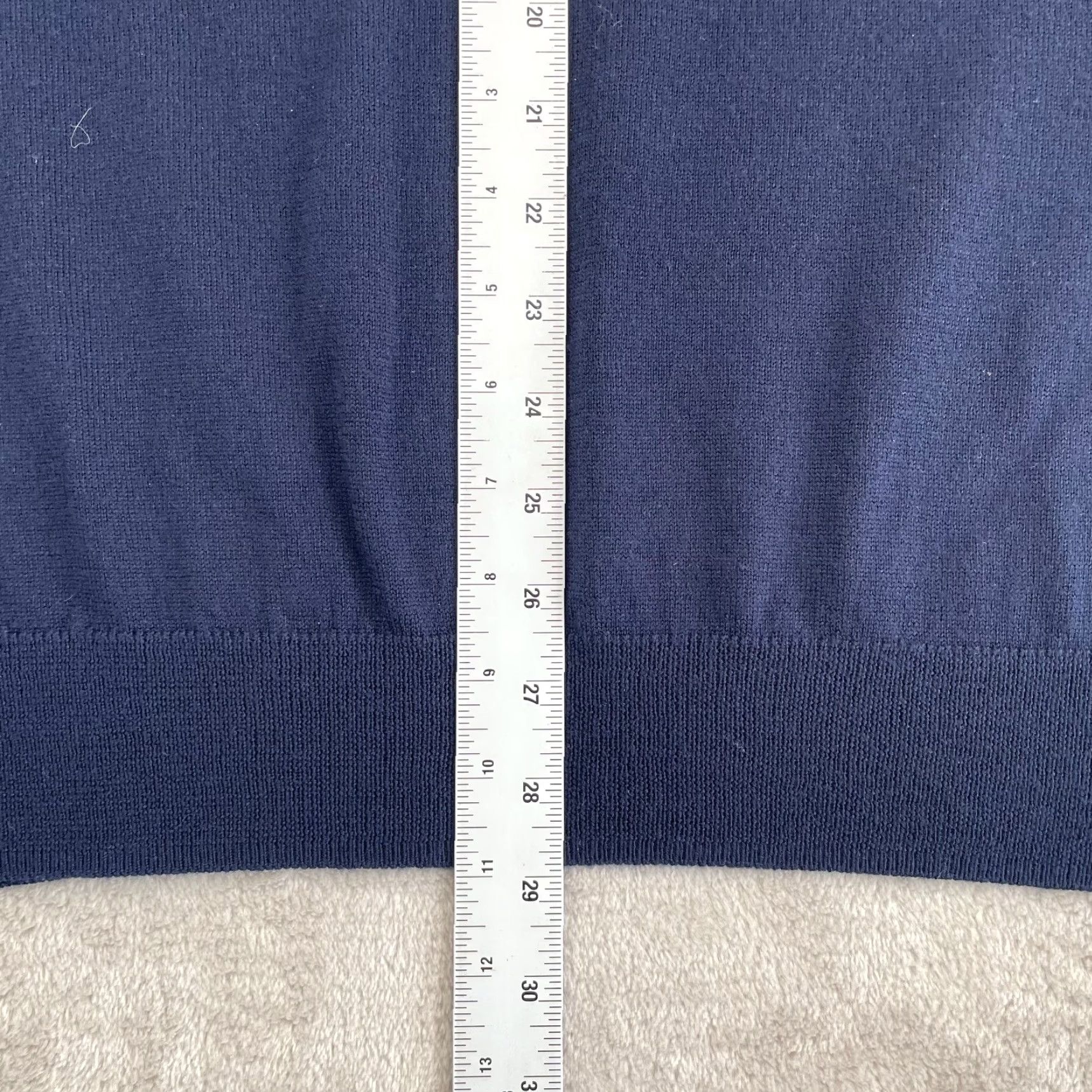 Peter Millar Peter Millar Crown Crafted Autumn Crest Quarter-Zip Vest Men XL Navy Merino Wool Size US XL / EU 56 / 4 - 6 Thumbnail