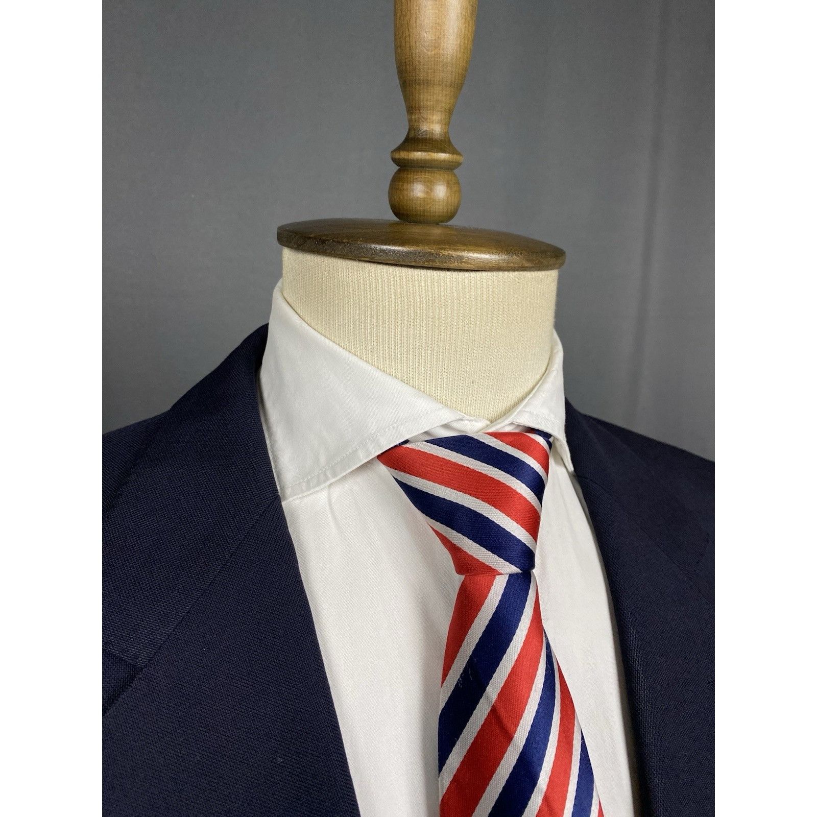 Burberry Burberry Vintage Golden Buttons Men's Blue Wool Blazer Jacke Size 52R - 6 Thumbnail