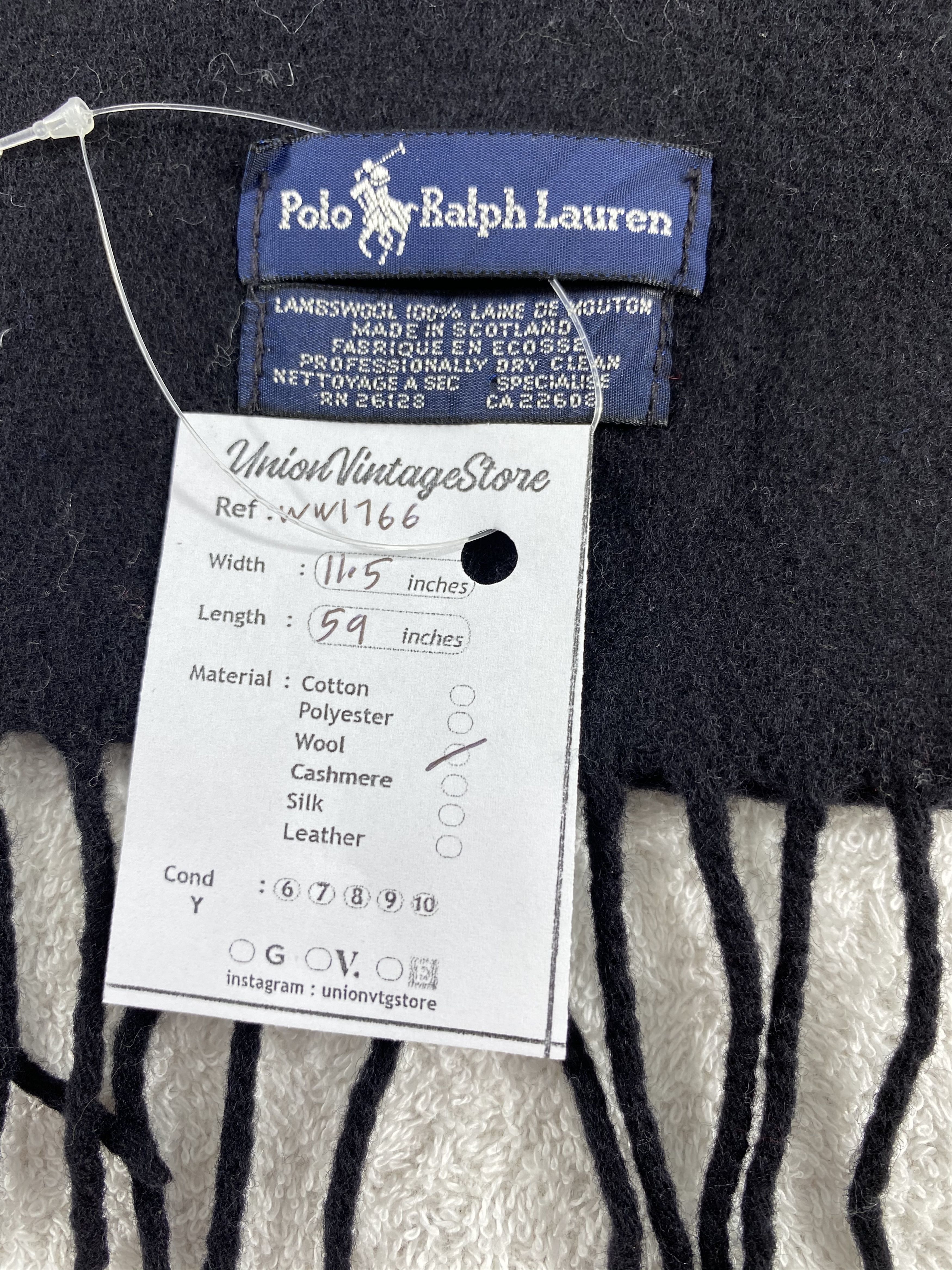 Polo Ralph Lauren × Vintage Polo Ralph Lauren Scarf / Muffler / Neckwear - WW1766 Size ONE SIZE - 5 Thumbnail