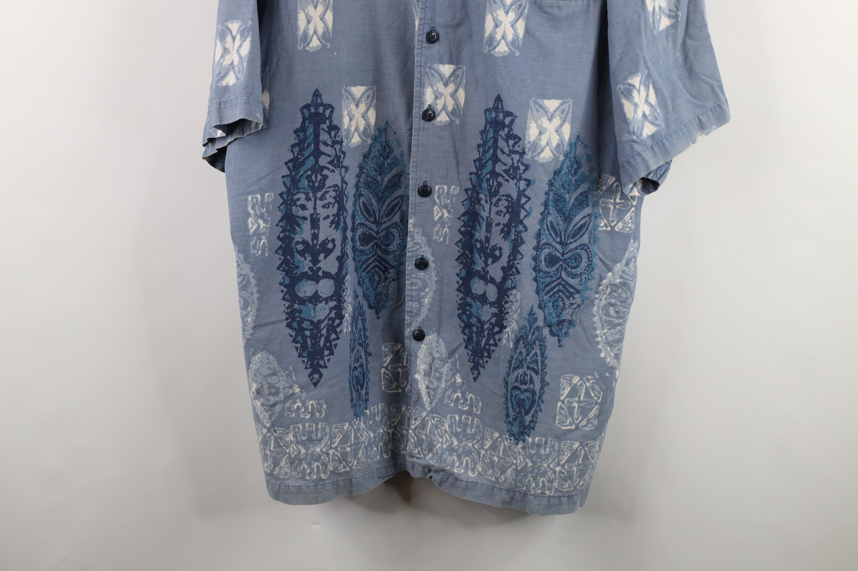Vintage Vintage 90s Streetwear Flower Luau Hawaiian Button Shirt Size US XL / EU 56 / 4 - 3 Thumbnail