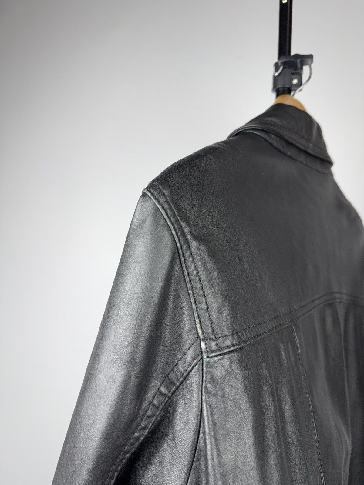 Japanese Brand Avant Garde Biker Gipsy Leather Jacket Button Up Minimalist Size US S / EU 44-46 / 1 - 17 Thumbnail