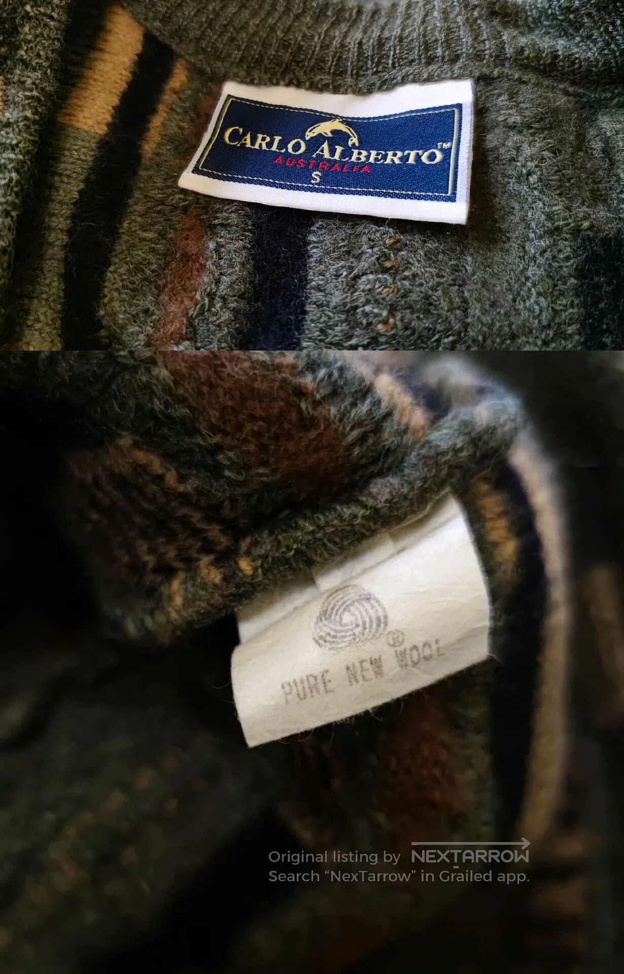 Coogi Coogi Gradient Knitted Wool Cardigan. Size US M / EU 48-50 / 2 - 9 Thumbnail
