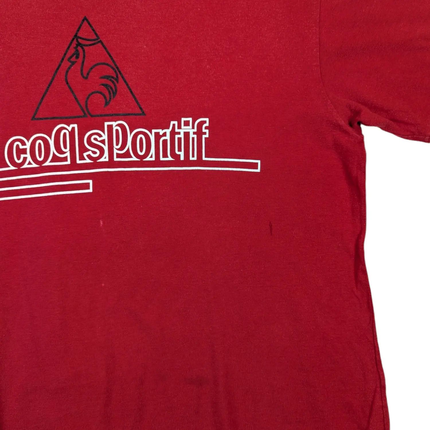 Le Coq Sportif × Vintage Vintage LE COQ SPORTIF Big Spell Out T-Shirt Single Stitches Size US L / EU 52-54 / 3 - 7 Thumbnail