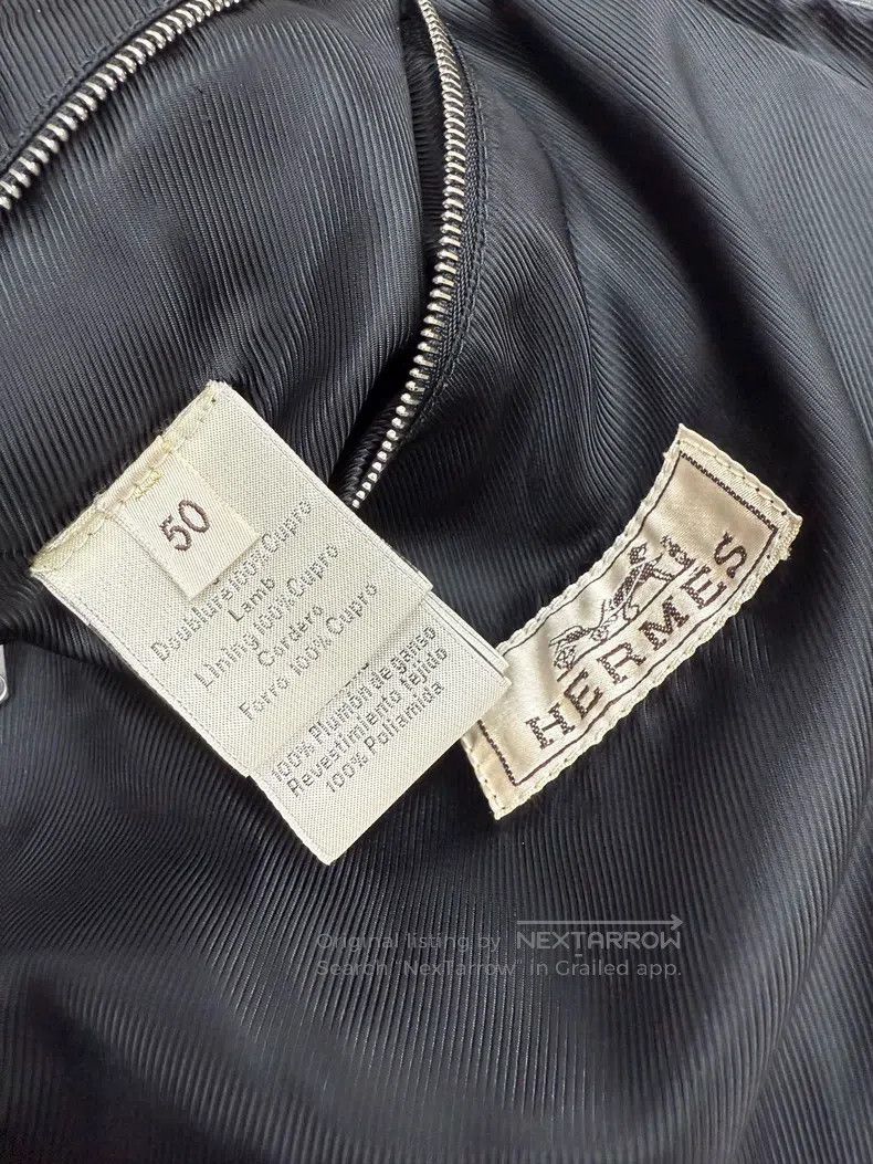 Hermes Hermes Showpiece Pilot Leather Down Jacket, Lamb Fur, Clas Size US M / EU 48-50 / 2 - 7 Thumbnail