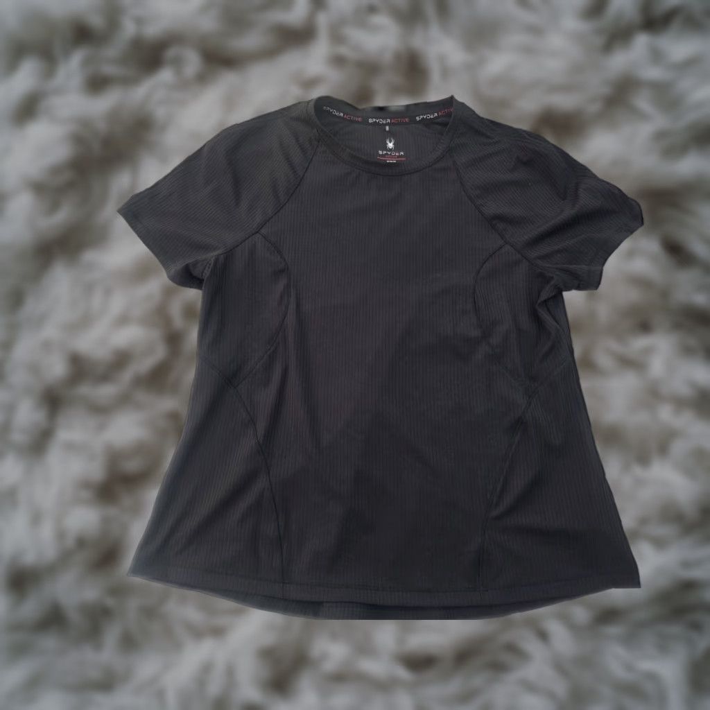 Spyder Spyder Active Shirt Womens M Performance Activewear Athlesisure Shirt Short Sleeve Black M Womens Size M / US 6-8 / IT 42-44 - 1 Thumbnail